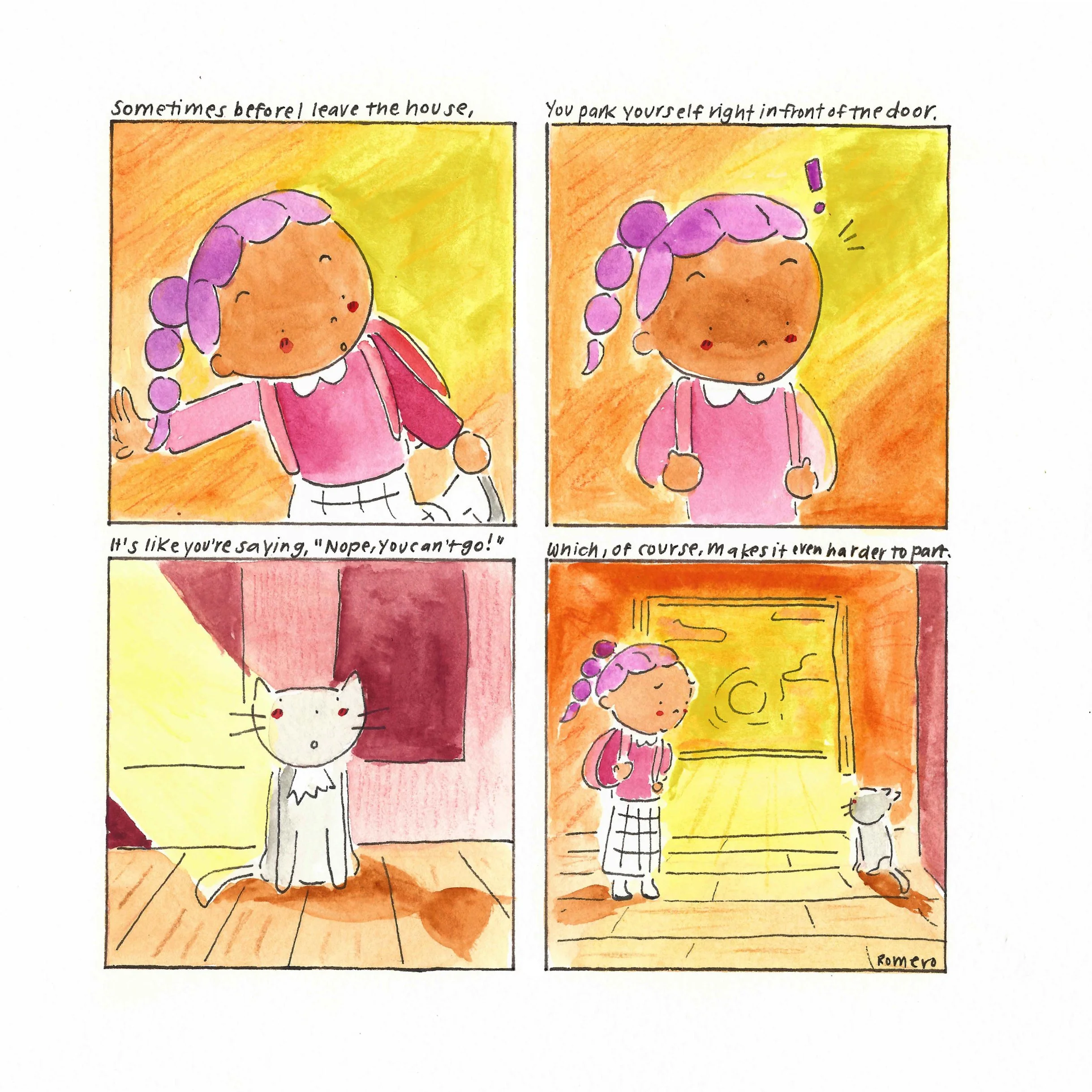 'letters to my cat: parting ways' Print