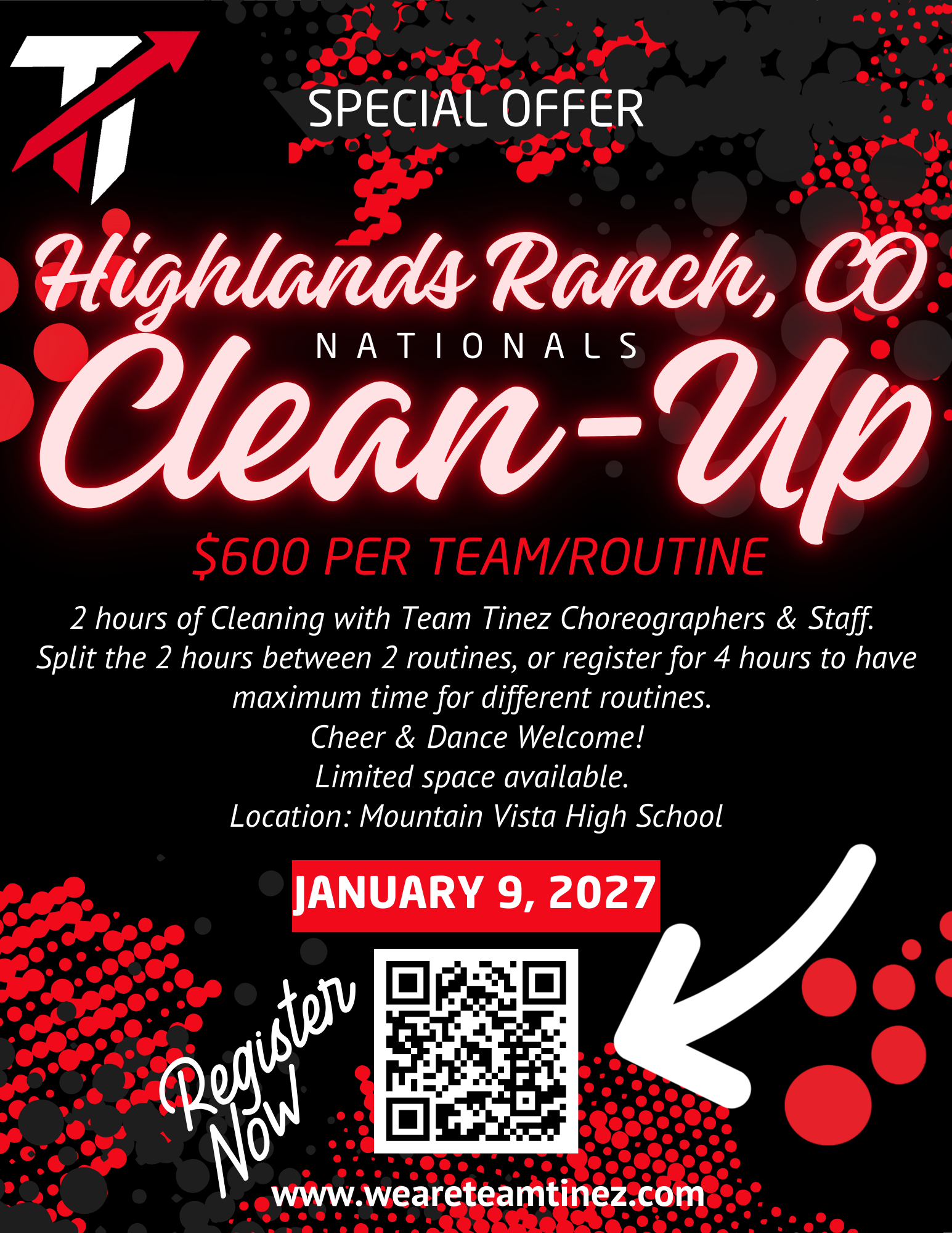 Highlands Ranch, CO Cheer & Dance Competition Routine Clean Sweep