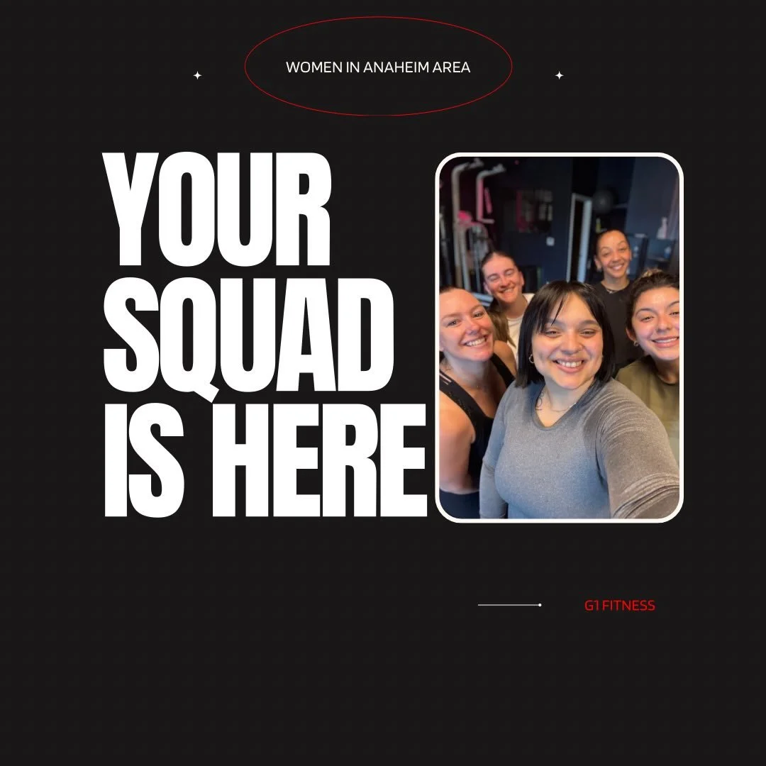 Hey Anaheim ladies👀 
Your squad is here 👯&zwj;♀️
If you&rsquo;ve been looking for a place to feel comfortable, pushed, and supported&hellip; this is it 🔥

Come join our squad over at G1 fitness!🫶🏼
#g1 #oc #anaheim #squad #joinus