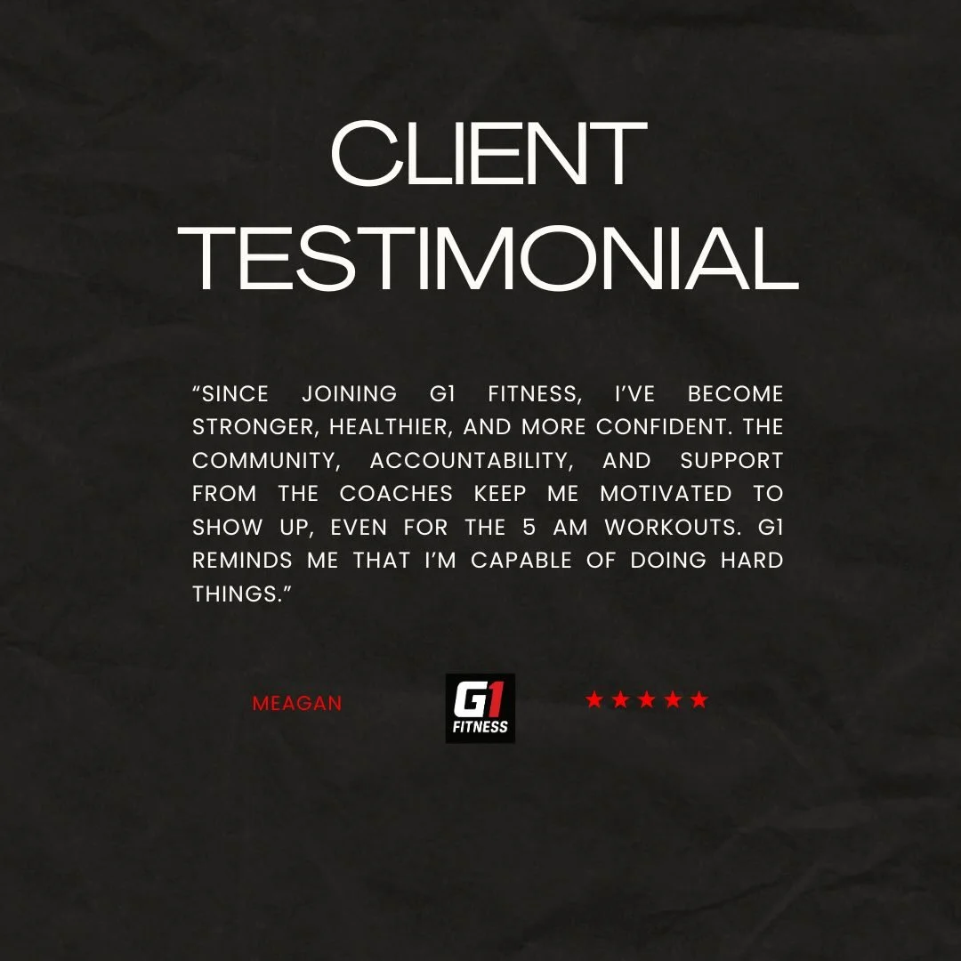 Here&rsquo;s a caption that fits the G1 Fitness brand and highlights community:

💪🏼 Real results go beyond the scale.

Strength. Confidence. Consistency. Accountability.

These are just a few of the things our members gain at G1 Fitness.

What make