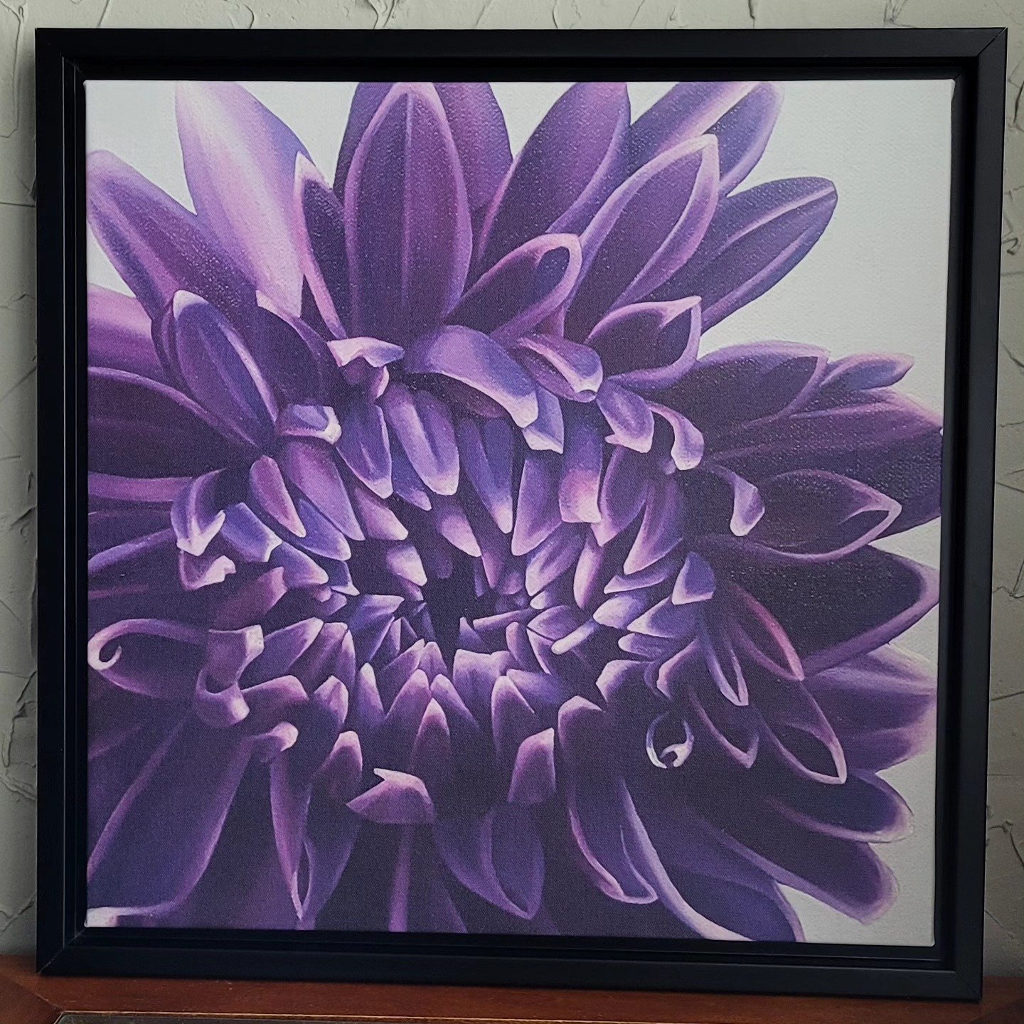 Purple Dahlia Framed Canvas Print.jpg