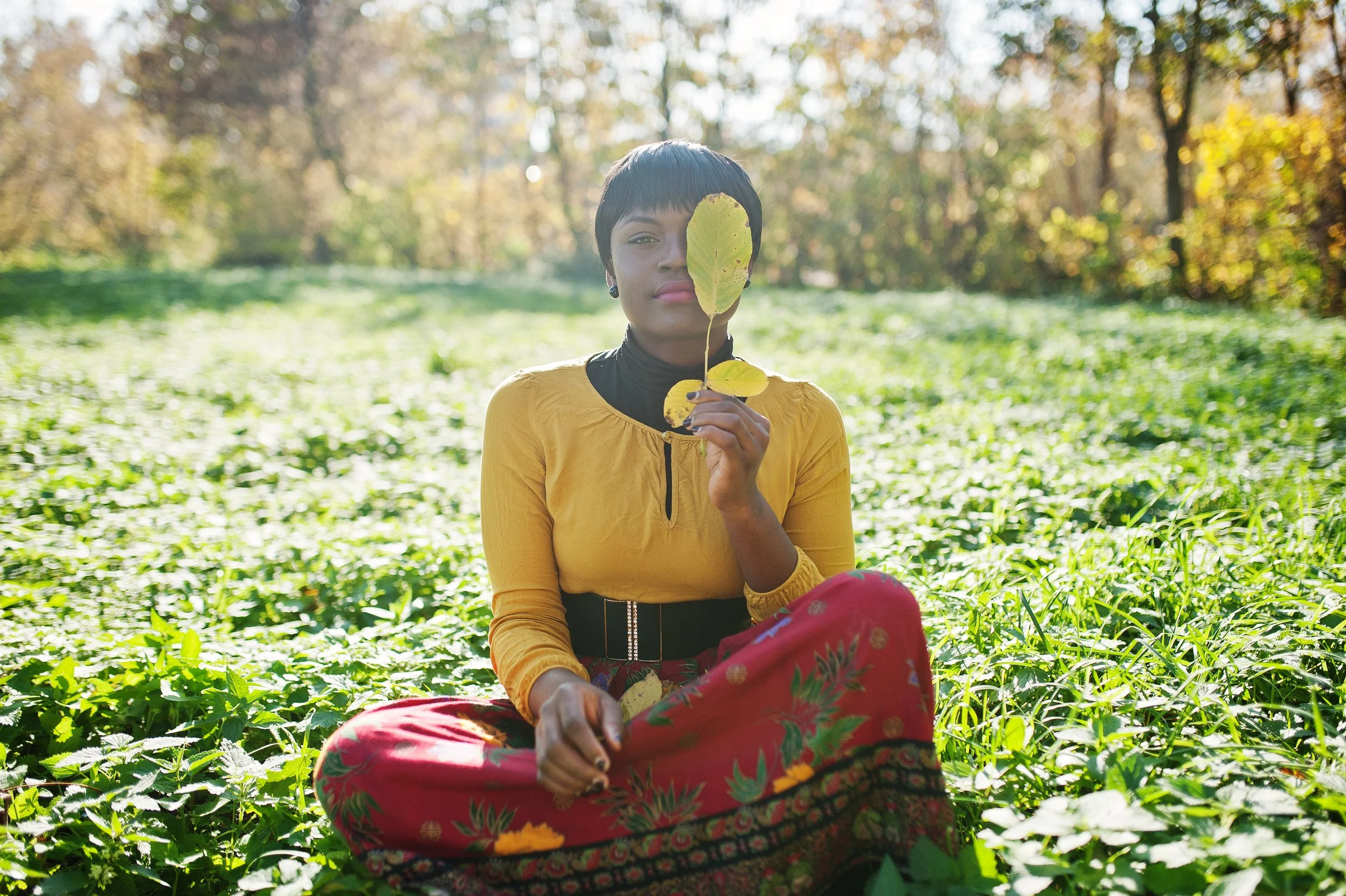 african-american-girl-yellow-red-dress-autumn-fall-park.jpg