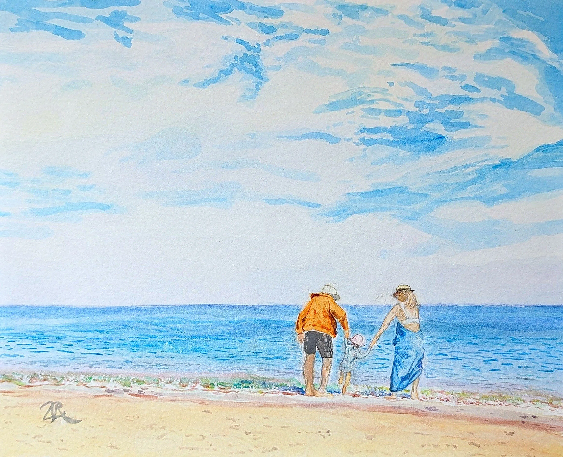 Boundless; Watercolour on paper; 8*10 inches; 2025