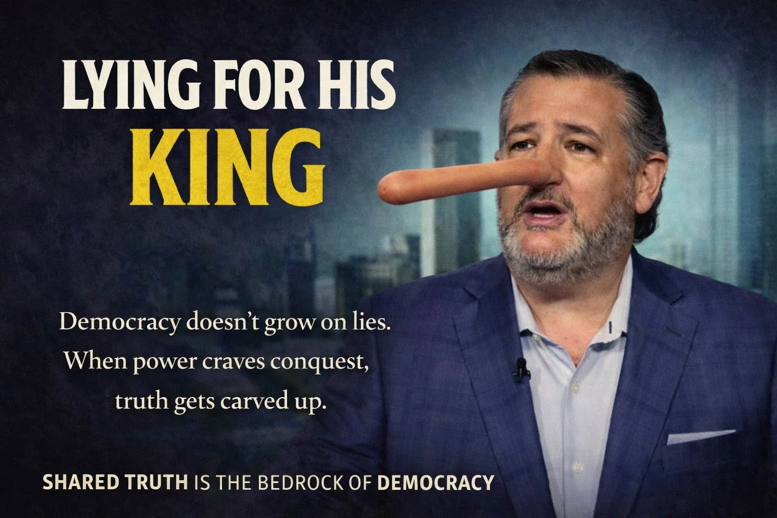 Ted Cruz Isn’t Defending Policy — He’s Defending a King