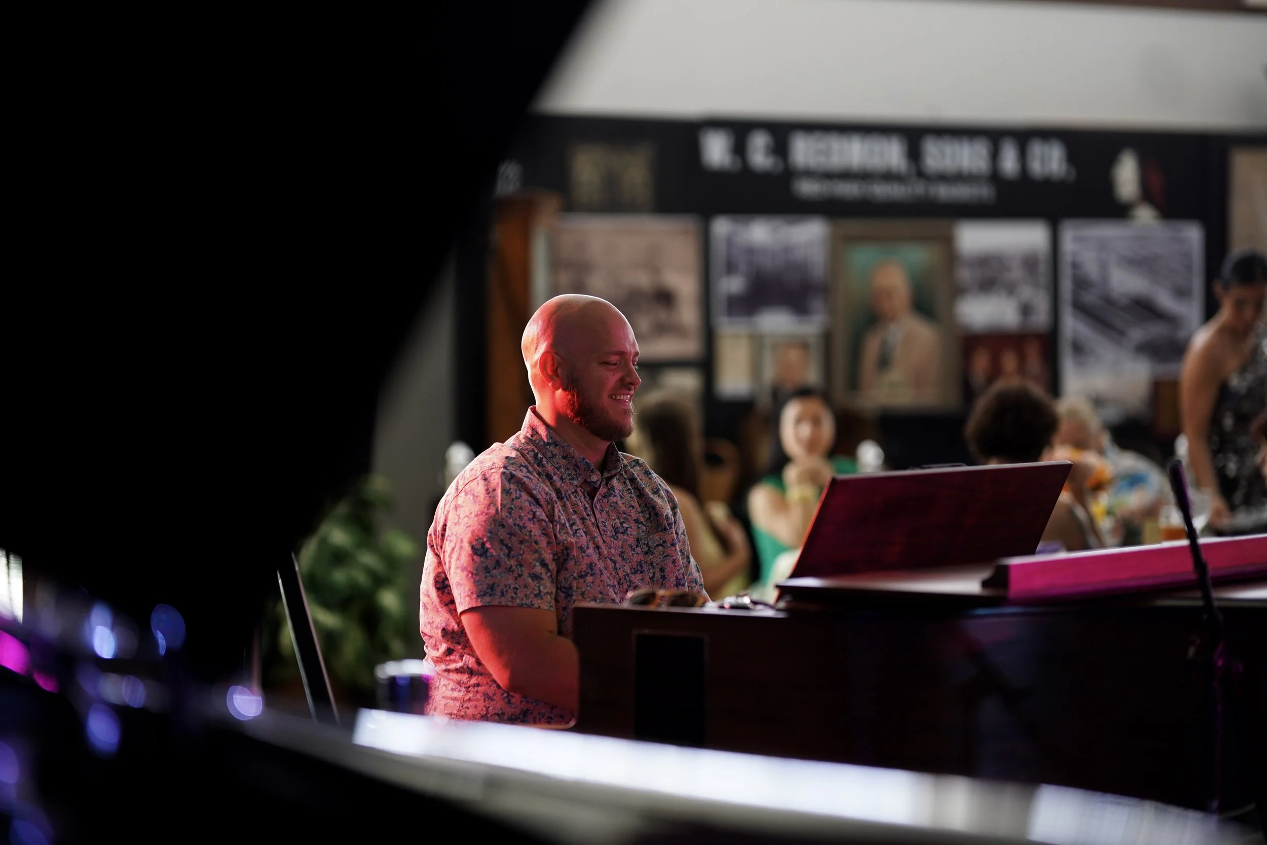  Tim on the Piano - Photograph Lorynn Hunt  