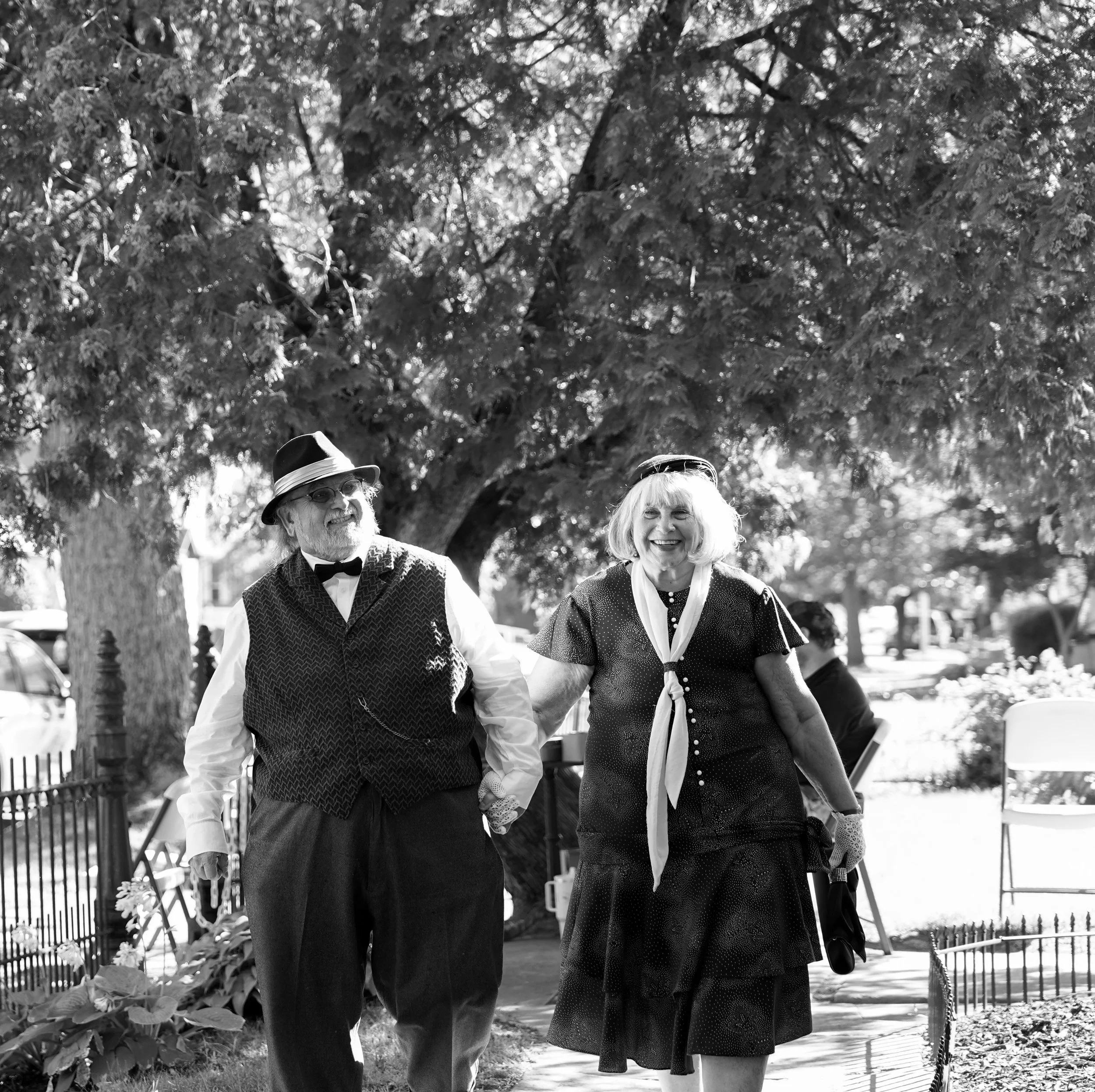  Lovely dressed guests of the Cole Porter Festival - Photograph by Lorynn Hunt. 