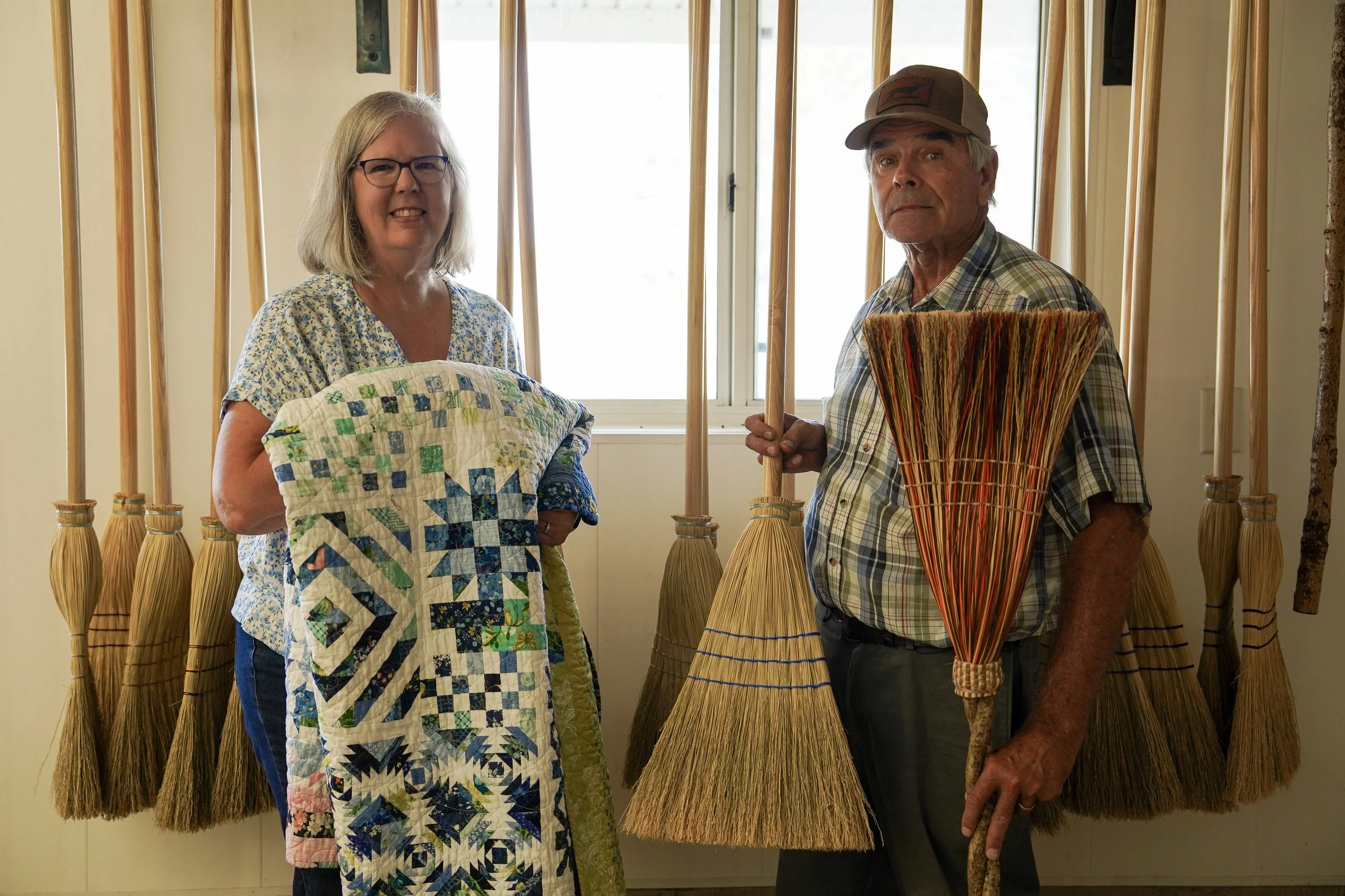 Becky and Joe Hartley - Broom Making, Quilting, and Life