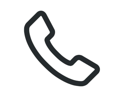 Outline of a telephone receiver icon