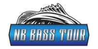 Logo for NB Bass Tour with a stylized fish and blue text.