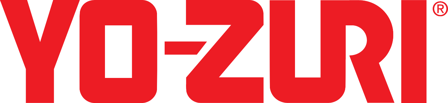 Close-up of the bold red logo text 'YOOZORI' on a black background.