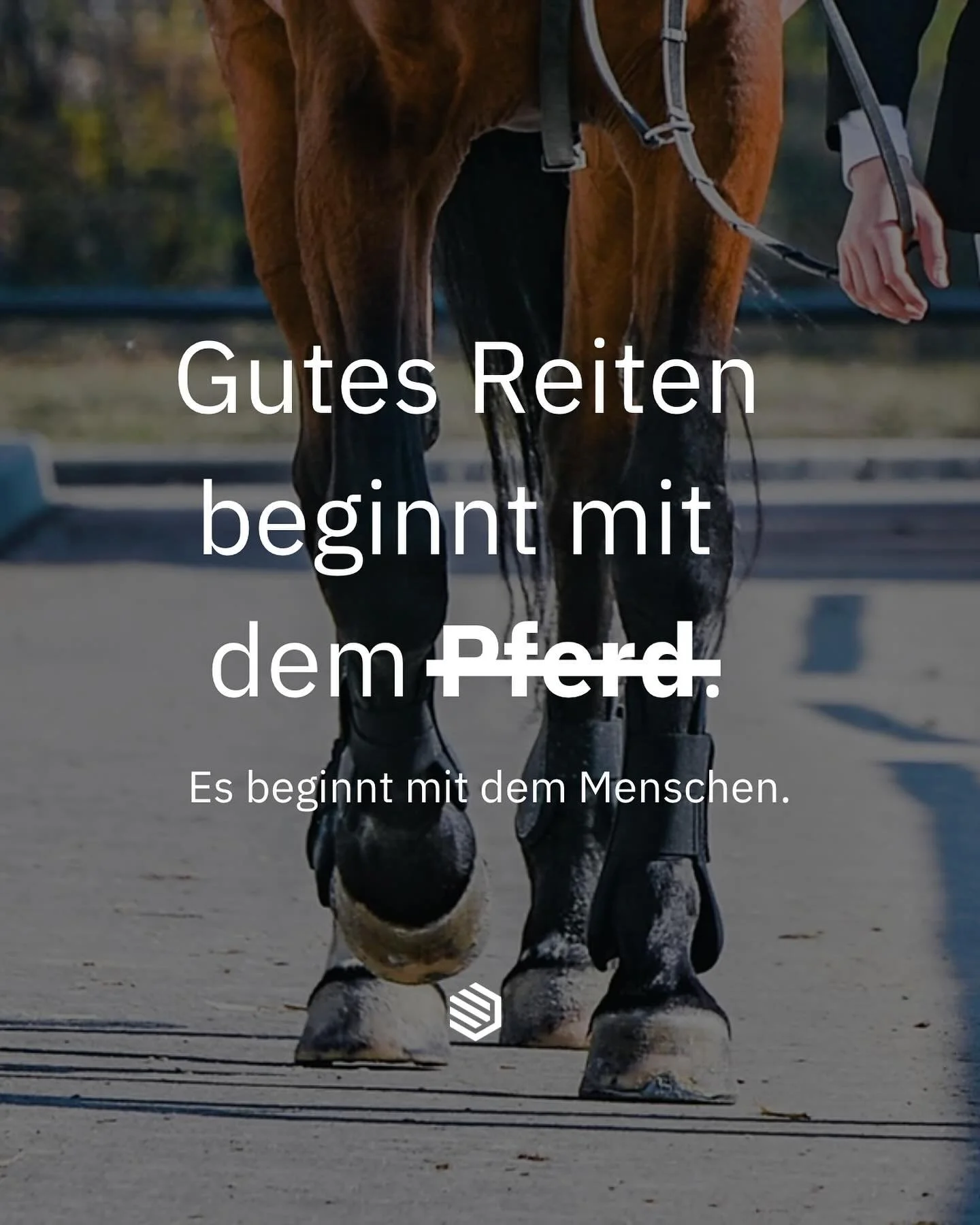 Warum schauen wir bei Fragen zum Pferdewohl (unter dem Sattel) so oft zuerst aufs Pferd &ndash; und nicht auf den Reiter? 

Im Sport wie in der Freizeit, in Pr&uuml;fungen und im Alltag liegt der Fokus meist auf Talent, Verm&ouml;gen,
Takt, Ausdruck 