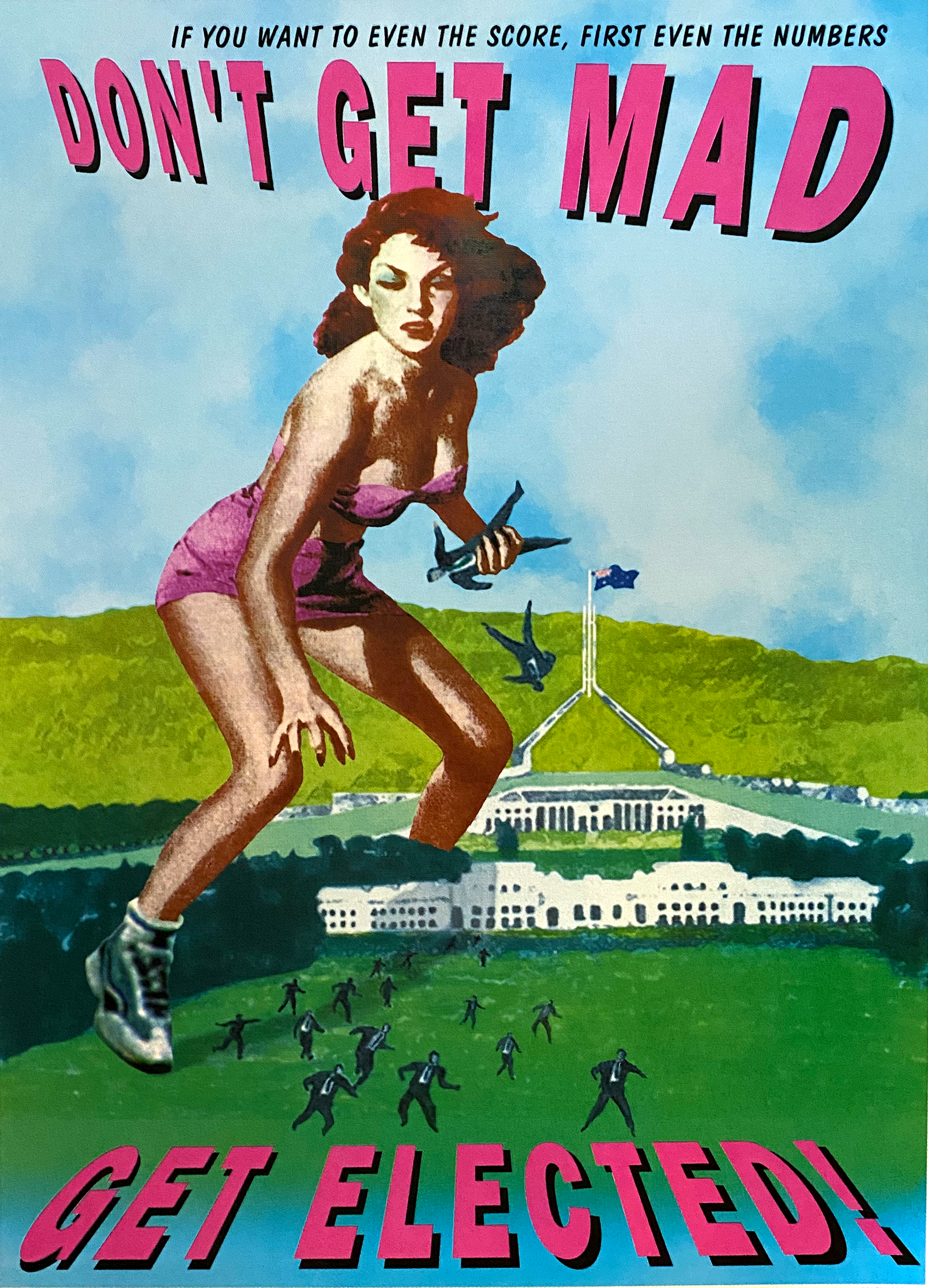 Don't get Mad. 1995. Limited edition screenprint