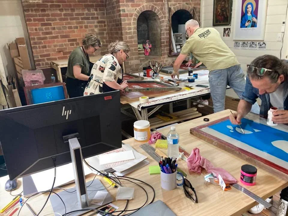 Introduction to screenprinting 1 day workshop with Nick Mau