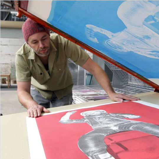 Intro to screenprinting 1 day workshop with Nick Mau. SAT 21 Feb