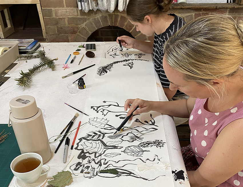 Mark-making and screenprinting 2 day workshop. SUN 8 + MON 9 March