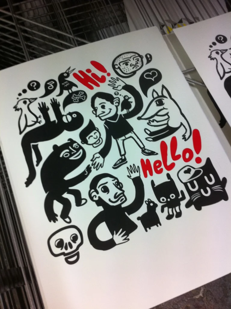 Screenprint artwork Nicholas Mau