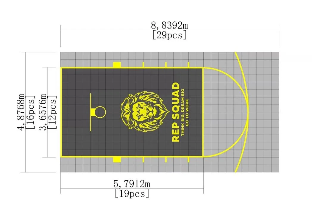 EZ Courts & Flooring – Custom Basketball Court | REP Squad Edition