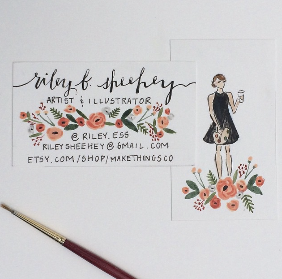  One of the many iterations of Business Card Design I went through before saving up and hiring Holly Hollon to do my branding in 2020 