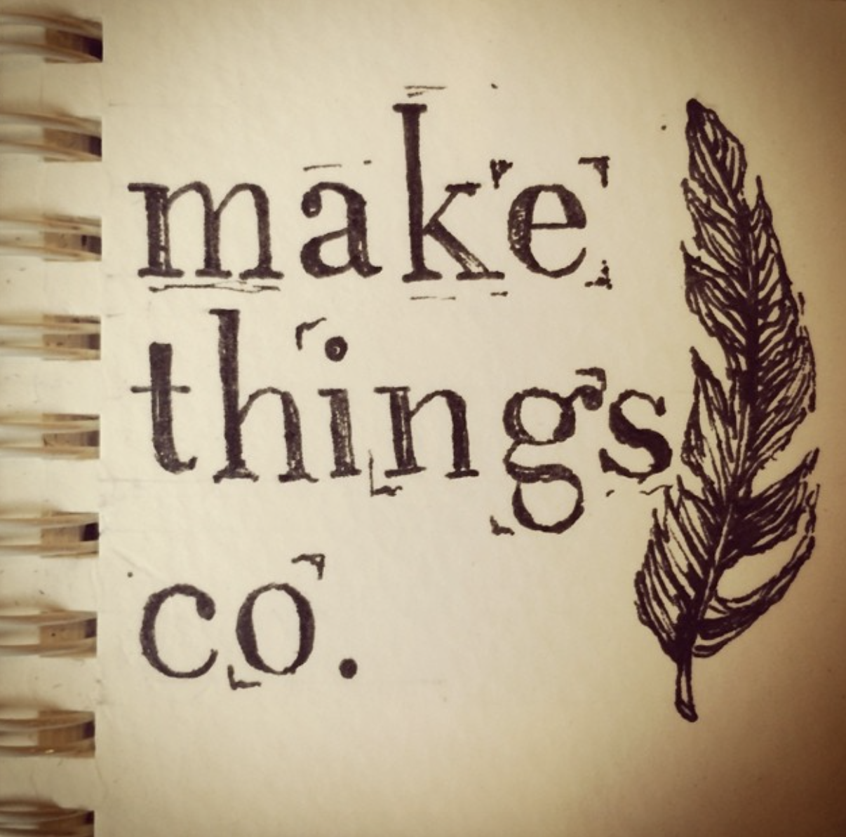  “Make Things Co.”- my Instagram post from 6.25.14 to announce that I’d opened an Etsy shop 