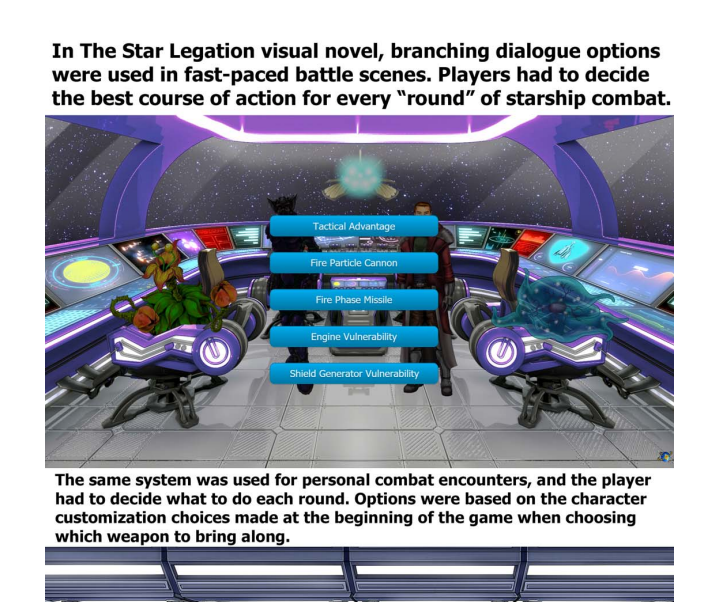 The Star Legation branching combat choices