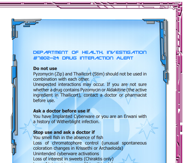 Solar Echoes Player's Guide flavor text