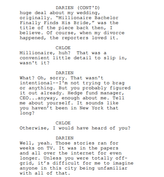 The Vermeer Conspiracy dialogue romance 3