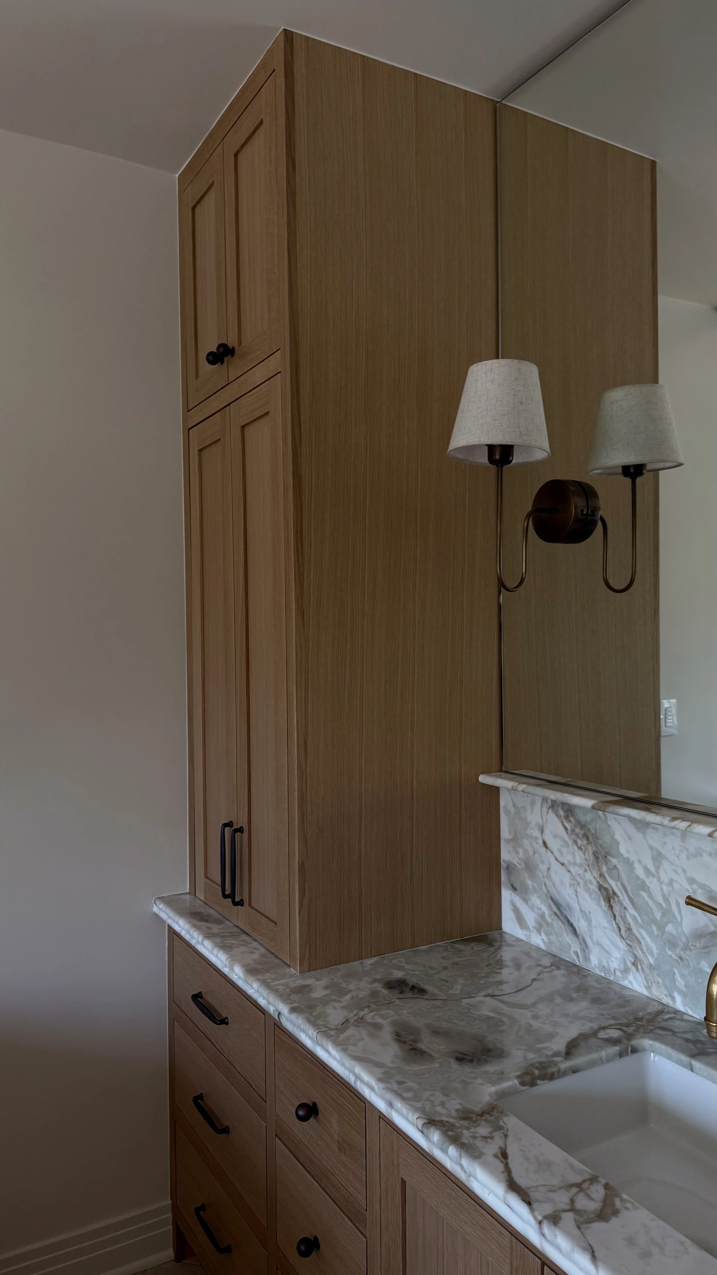 full service bathroom renovation in hancock park, ca -- designed by talia laconi