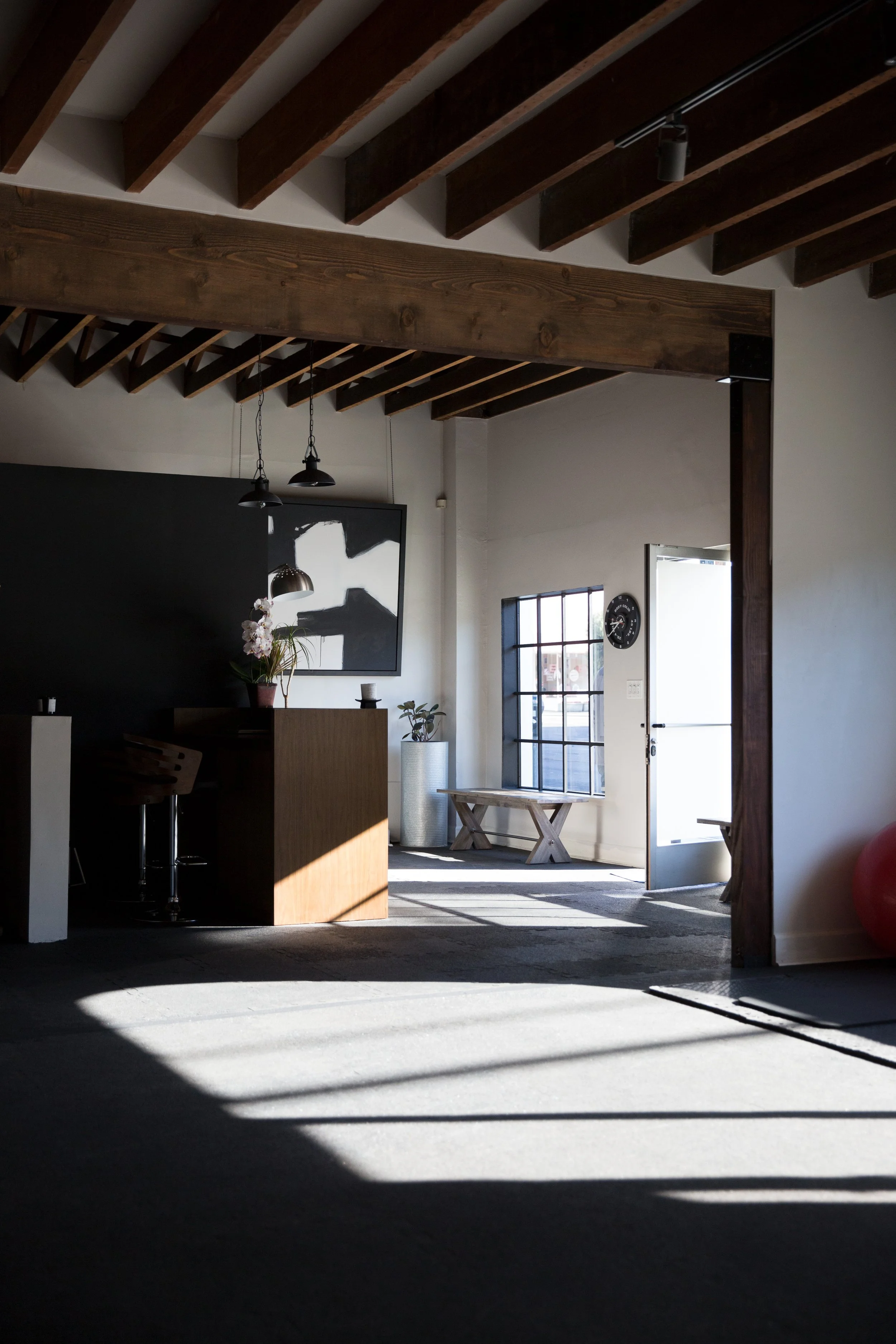 full renovation of a private personal training studio in los angeles, ca designed by talia laconi
