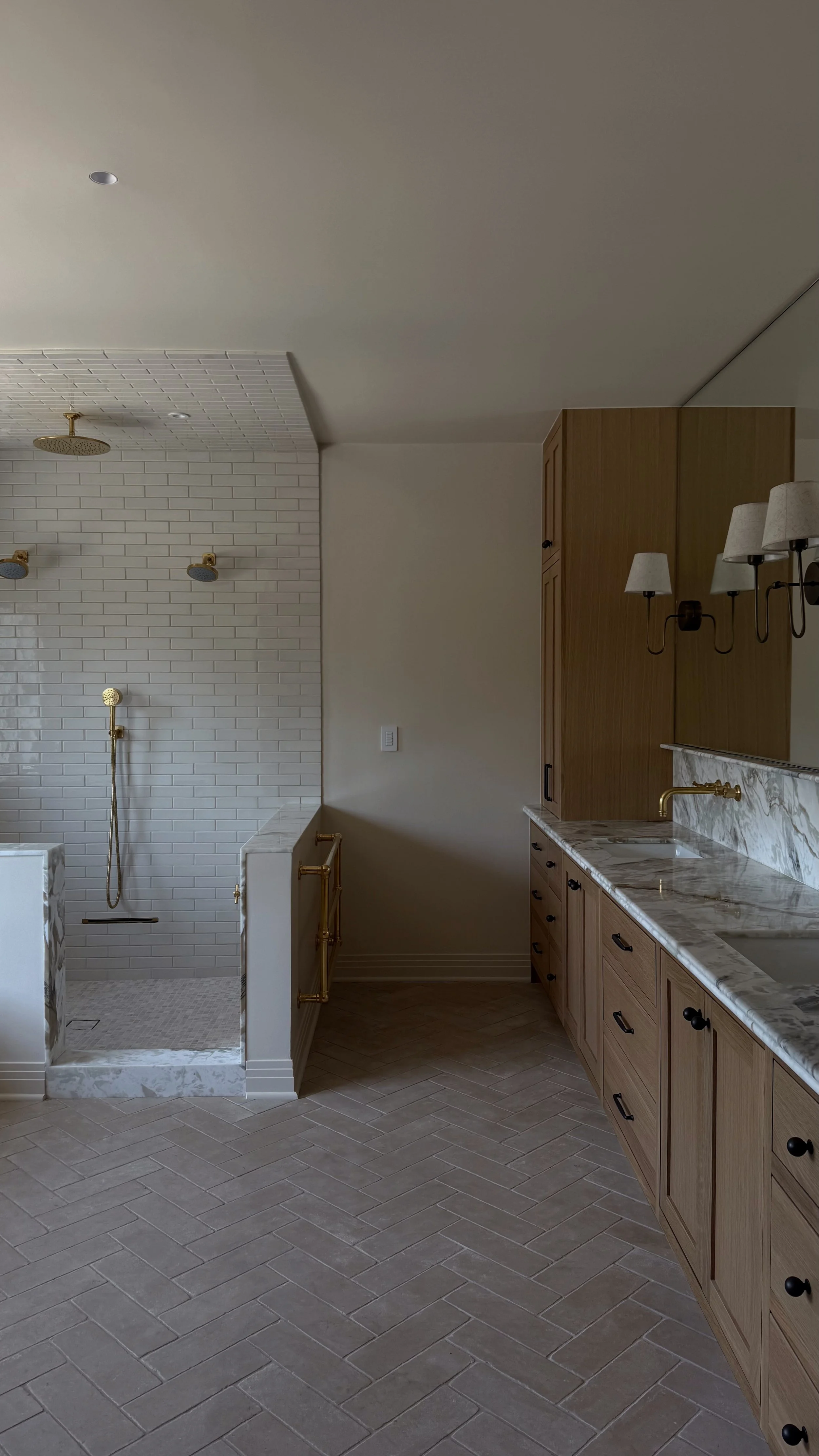 full service bathroom renovation in hancock park, ca -- designed by talia laconi