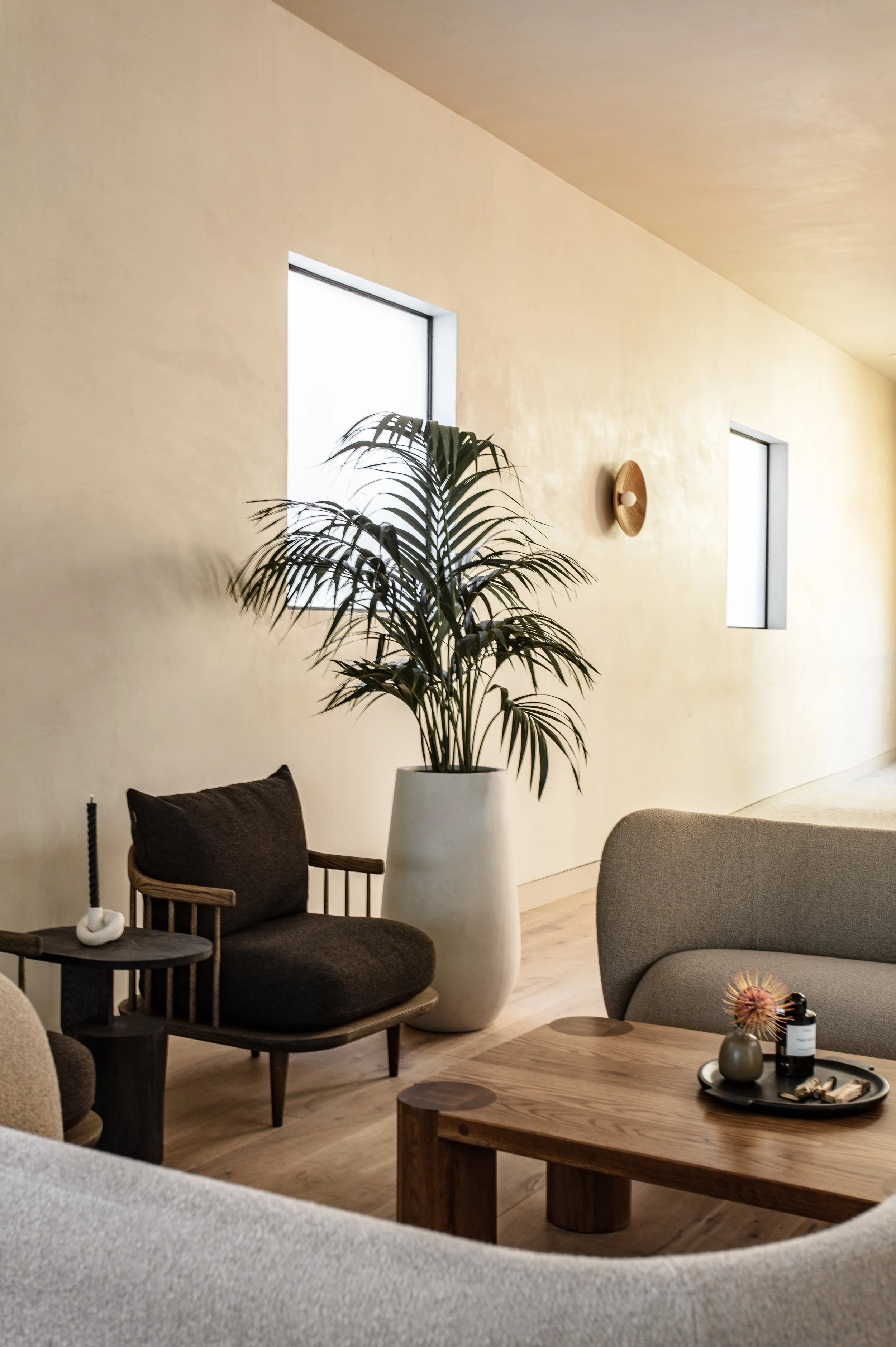 private office interior design in venice, california by talia laconi. new build renovation completed in 2022.