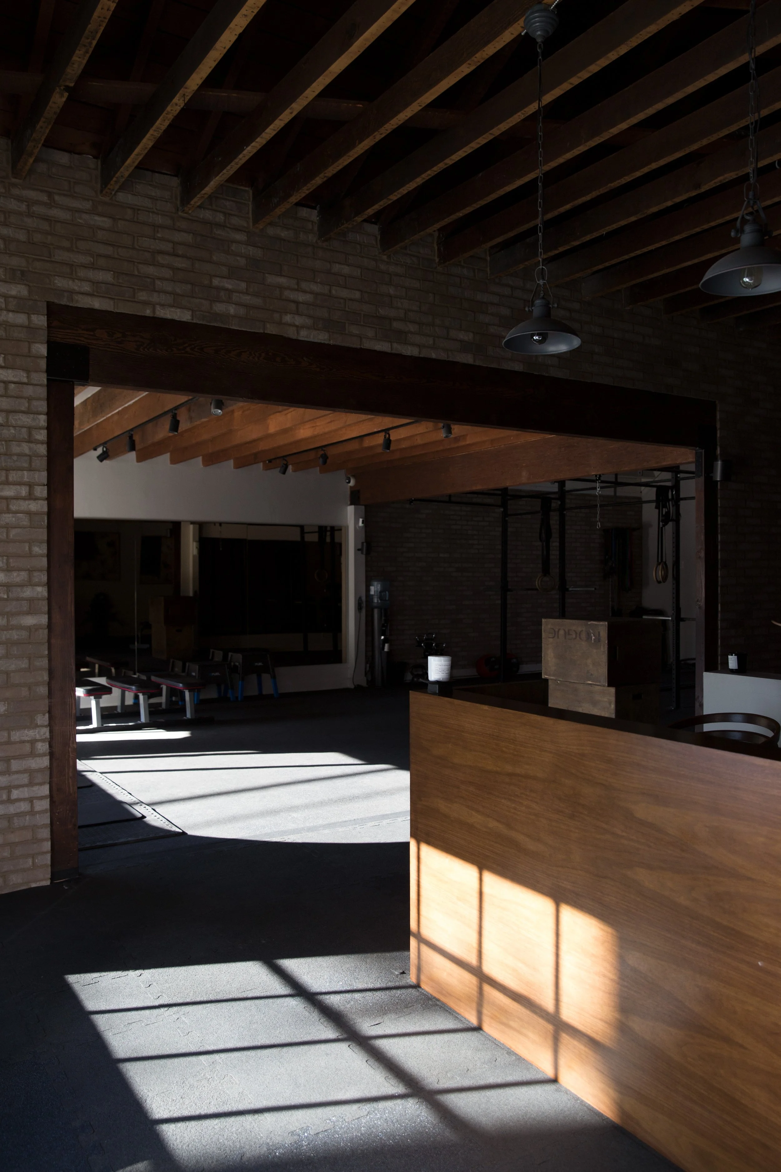 full renovation of a private personal training studio in los angeles, ca designed by talia laconi
