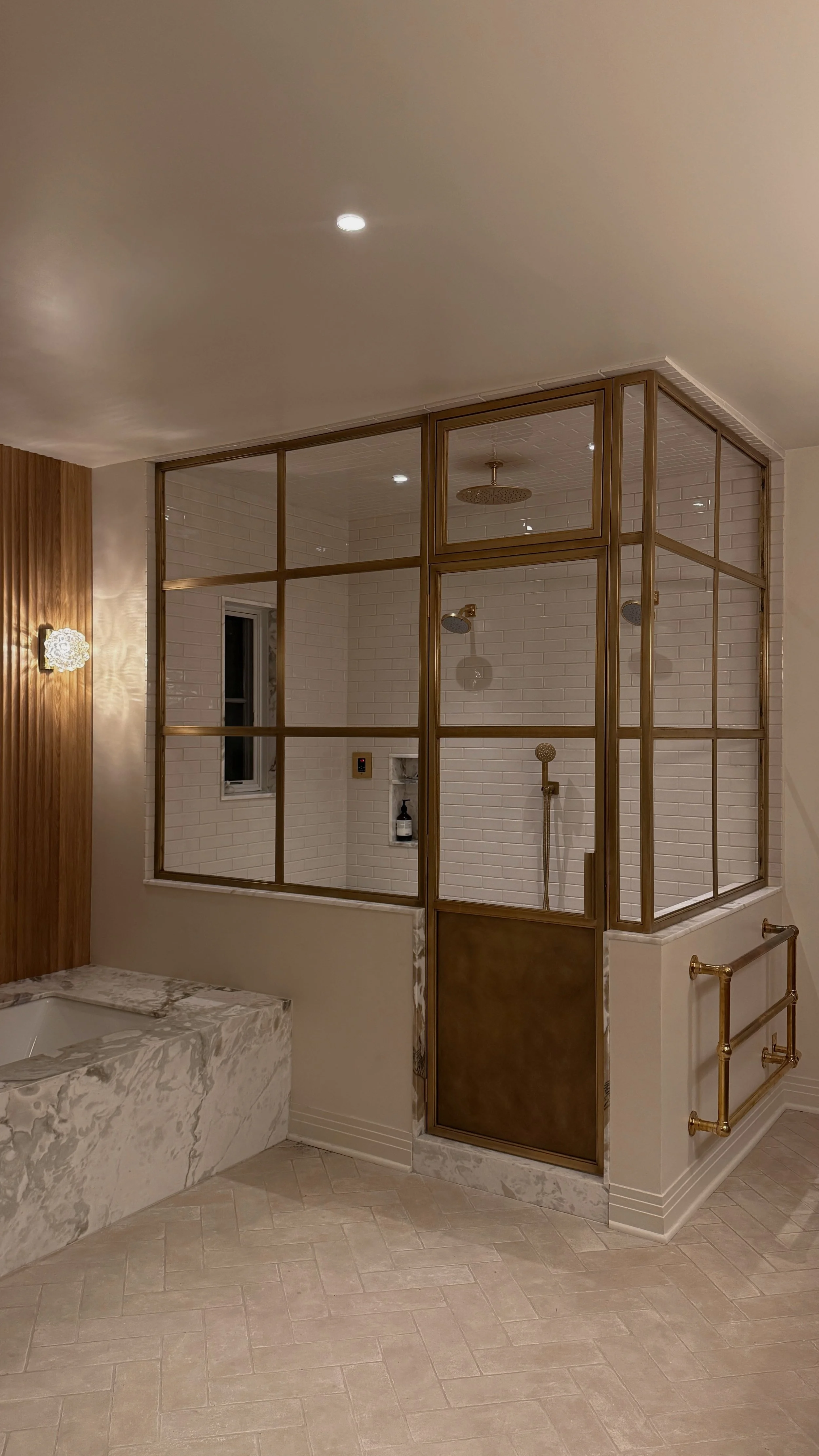full service bathroom renovation in hancock park, ca -- designed by talia laconi