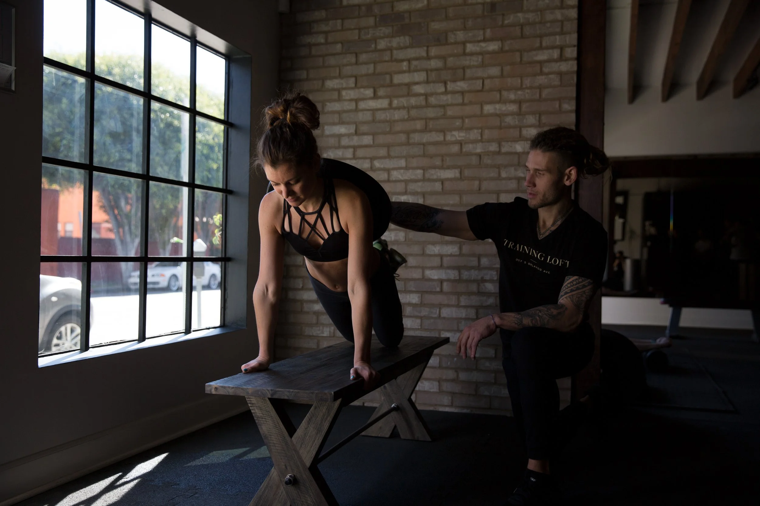 full renovation of a private personal training studio in los angeles, ca designed by talia laconi