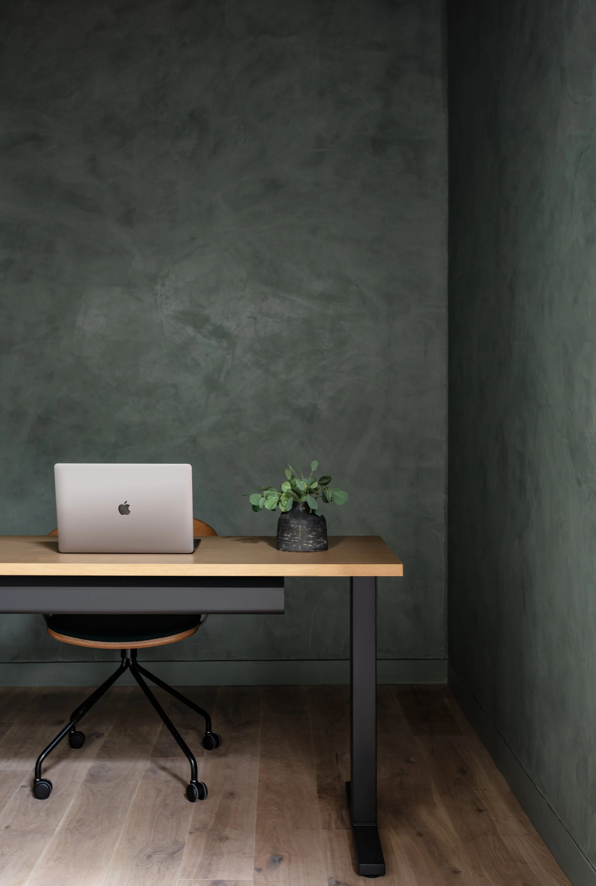 private office interior design in venice, california by talia laconi. new build renovation completed in 2022.