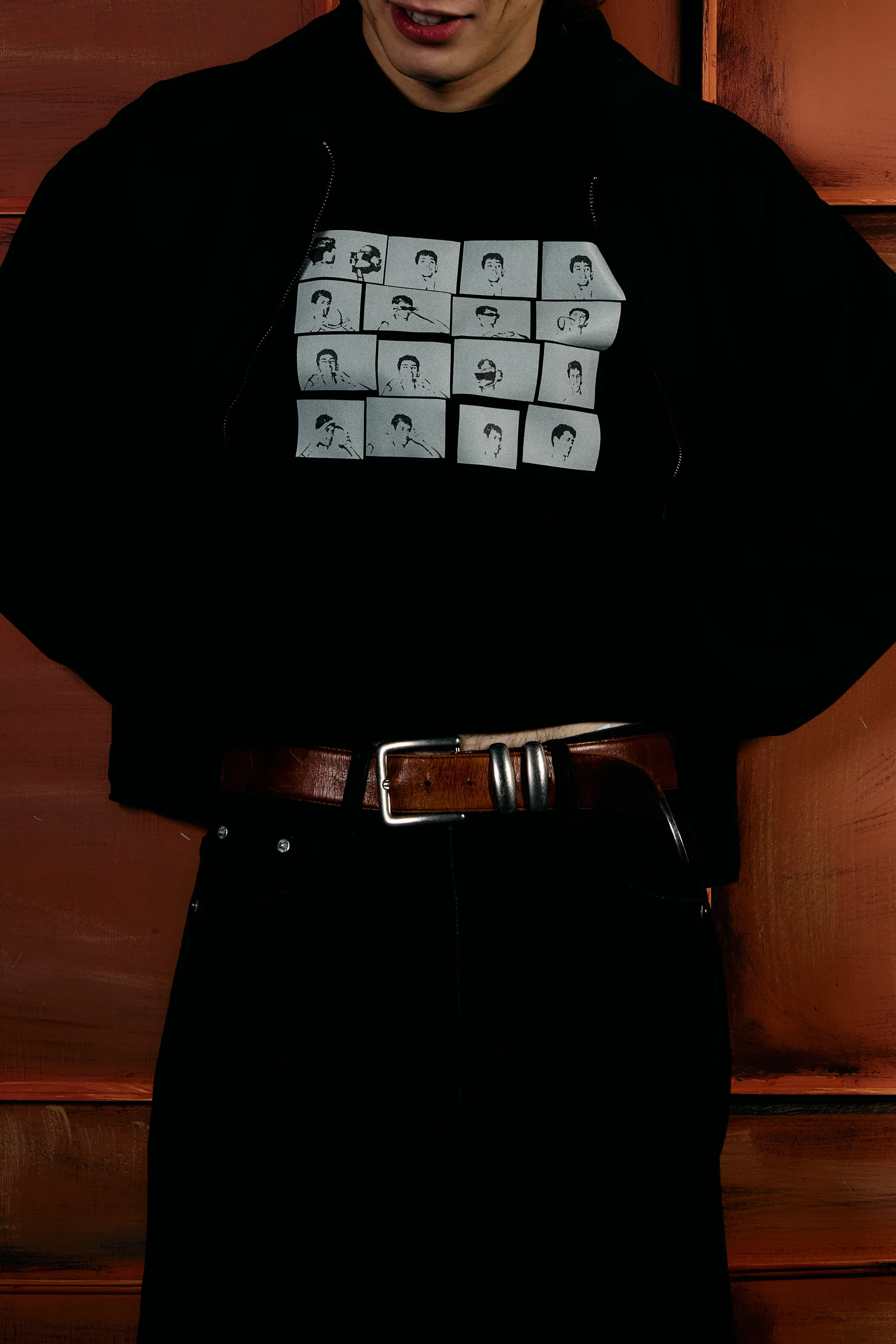 Collage Black Tee