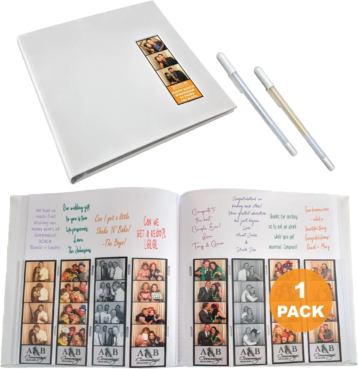 Photo Booth Album by 818 Photo Booth - Used during photo booth bookings with prints, we can print extra copies for the host and store them in a white book.