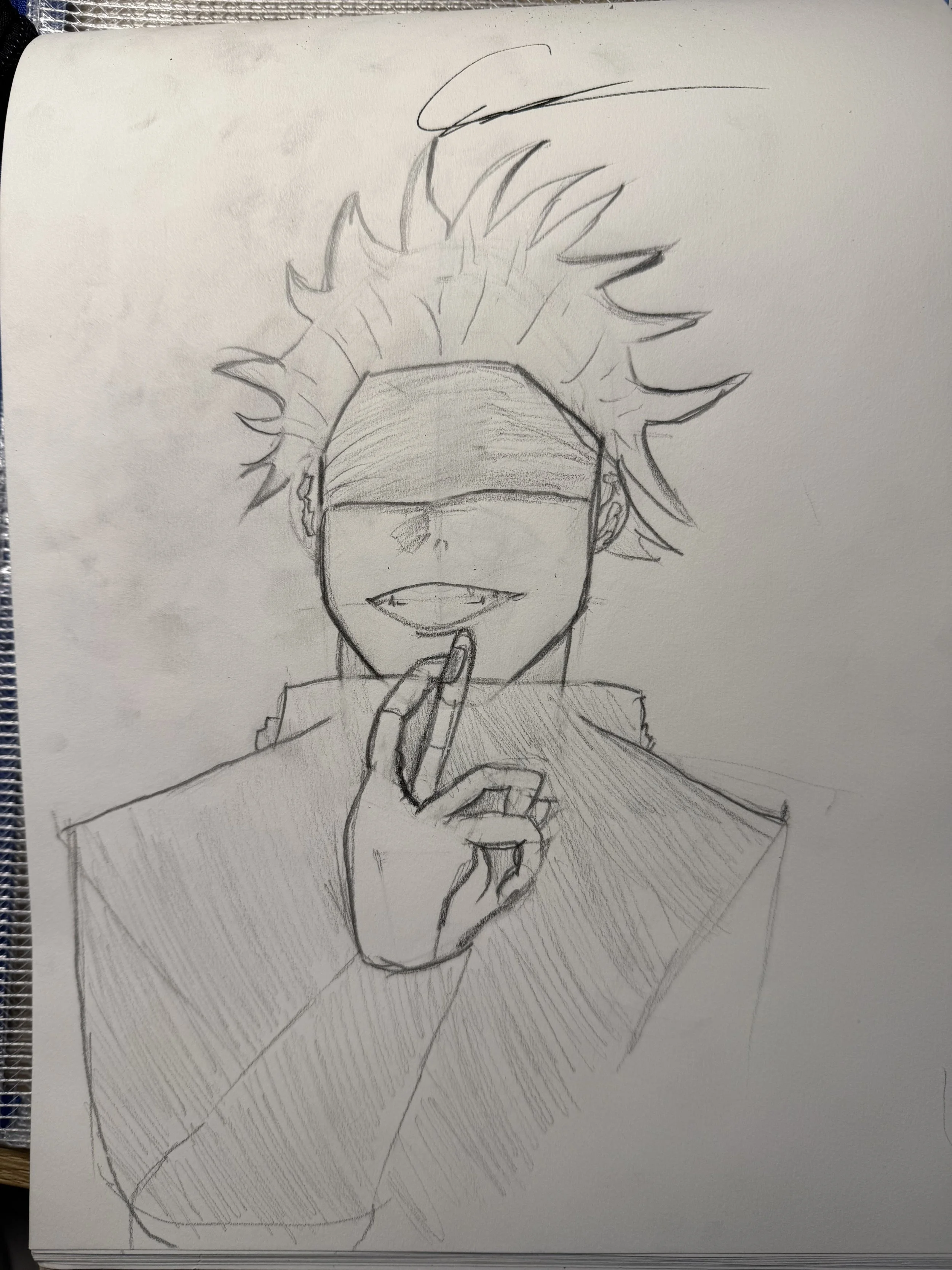 Fanart of Gojo Satoru from the anime and manga Jujutsu Kaisen