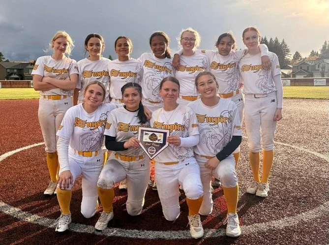 Behind every win is a team that never quit. So proud of the girls for showing up, putting in the work and then leaving it all out on the field. Thank you all for a great season.🥎💜