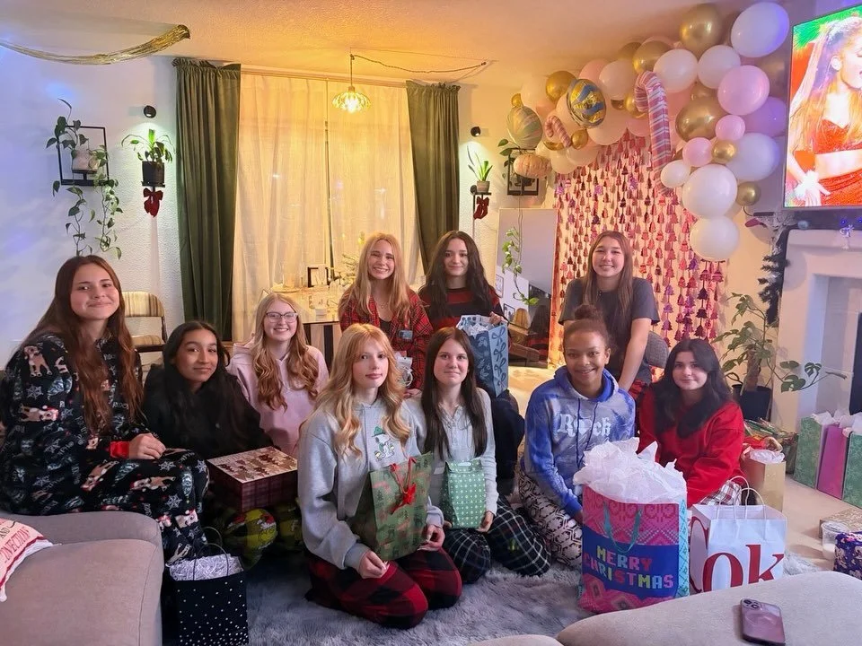 Cleats off, Christmas on🎄So thankful for this group of girls and all of the team memories!