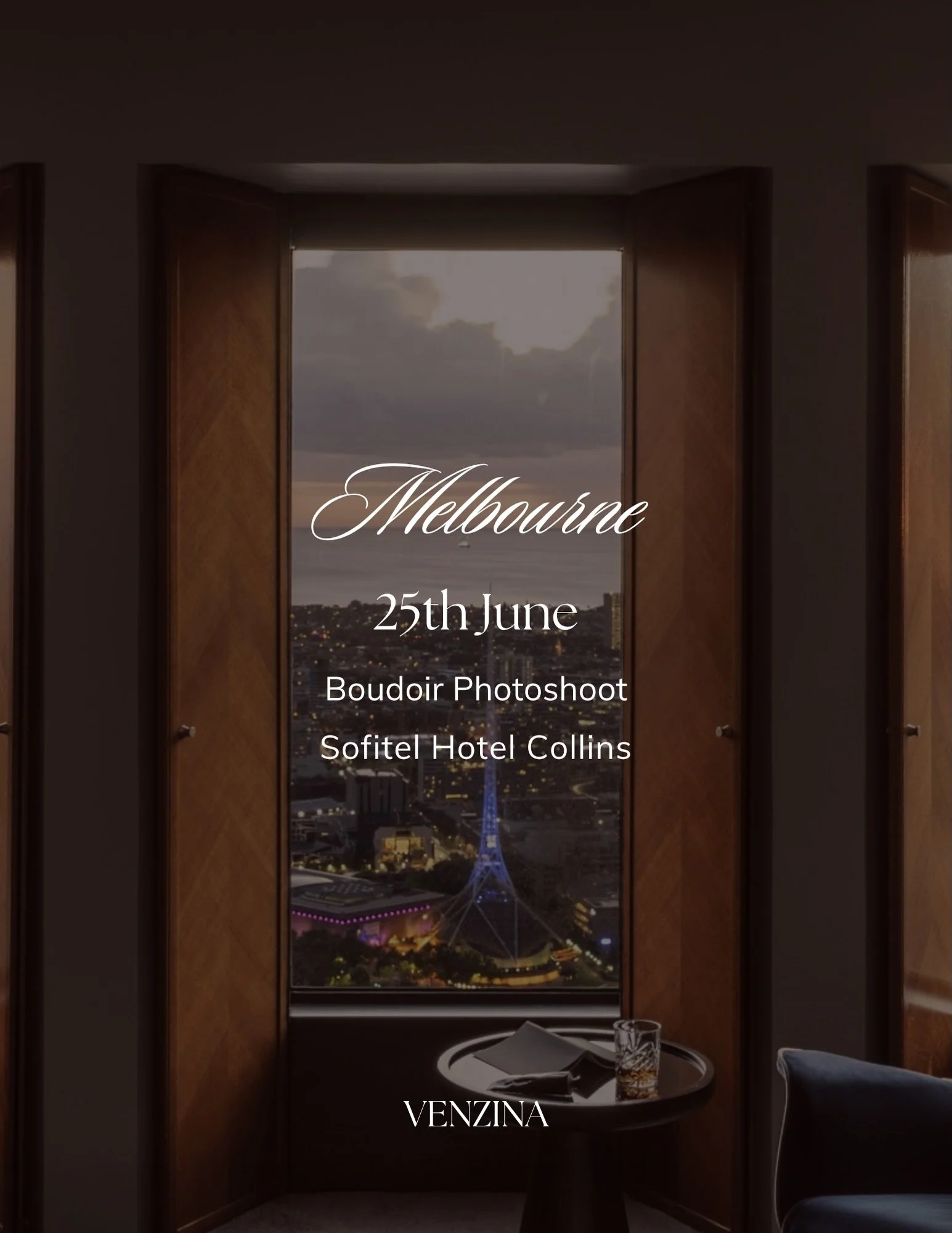 ✨ PHOTOSHOOT ✨ 

Thursday 25th June

SOFITEL HOTEL COLLINS | MELB CBD

- 2 Hour Private Photoshoot
- Luxury Hotel Location
- Curated Direction
- A Glass of Champagne
- Retouched Image Packages

Limited spots available! DM for the info 💋