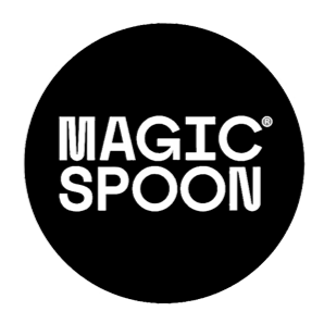 Magic Spoon logo in black and white with the text 'MAGIC SPOON' in bold, uppercase letters.
