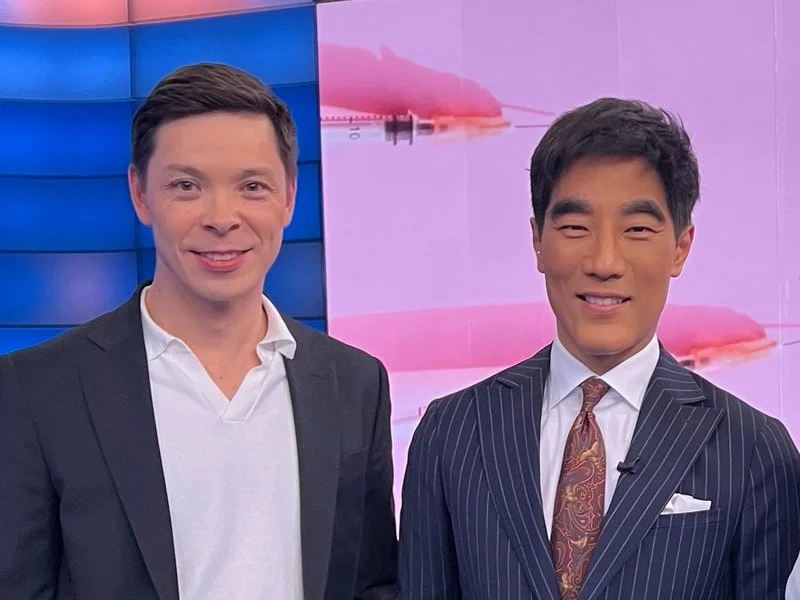 Kenneth Chiu og Fredrik Solvang i Debatten på NRK