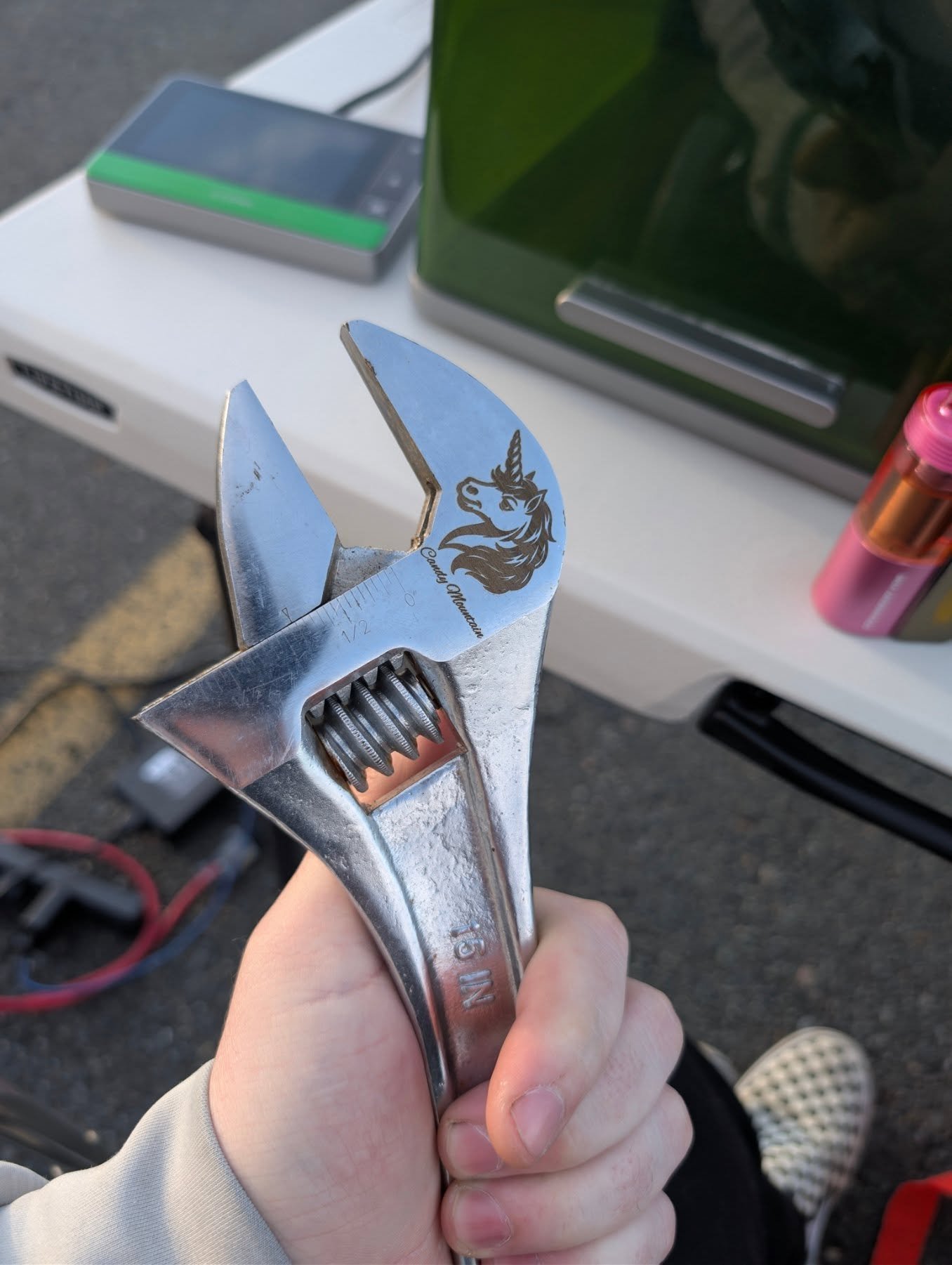 When @peckerwood2010 hands you a wrench and says to engrave whatever you want you must rely on the ancient texts. Good old Charlie the unicorn and Candy Mountain!