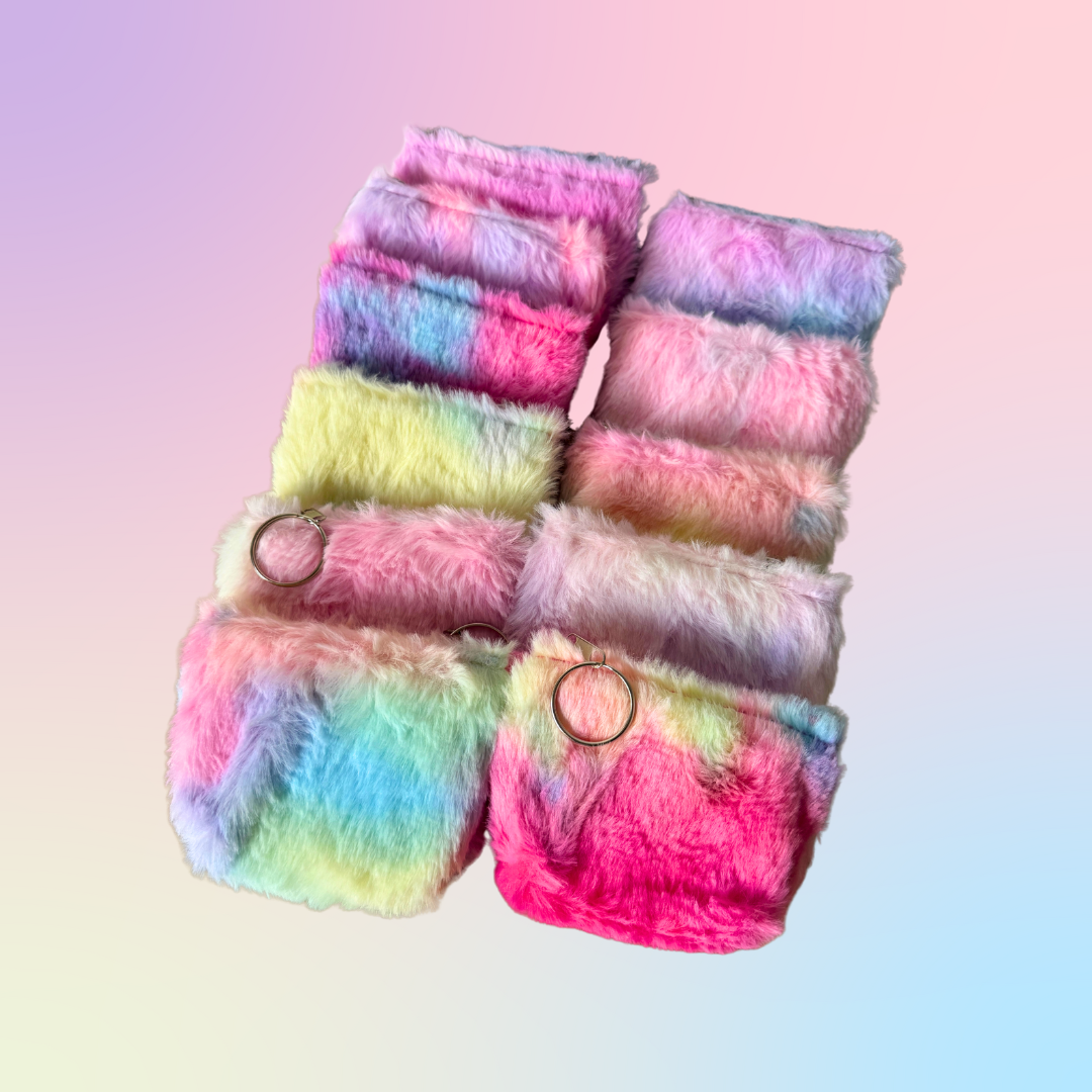 FLUFFY PASTEL POUCH