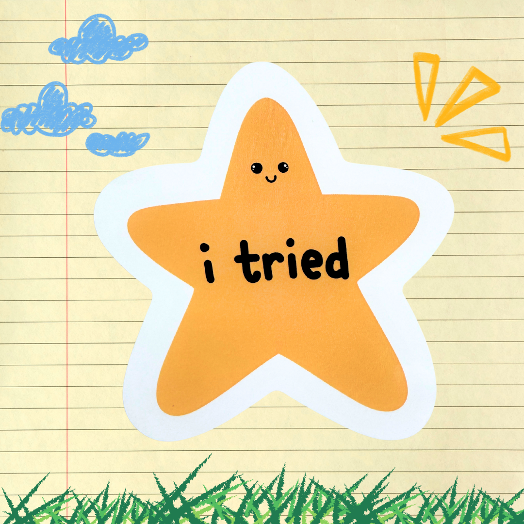 ‘I TRIED’ STAR - Sticker