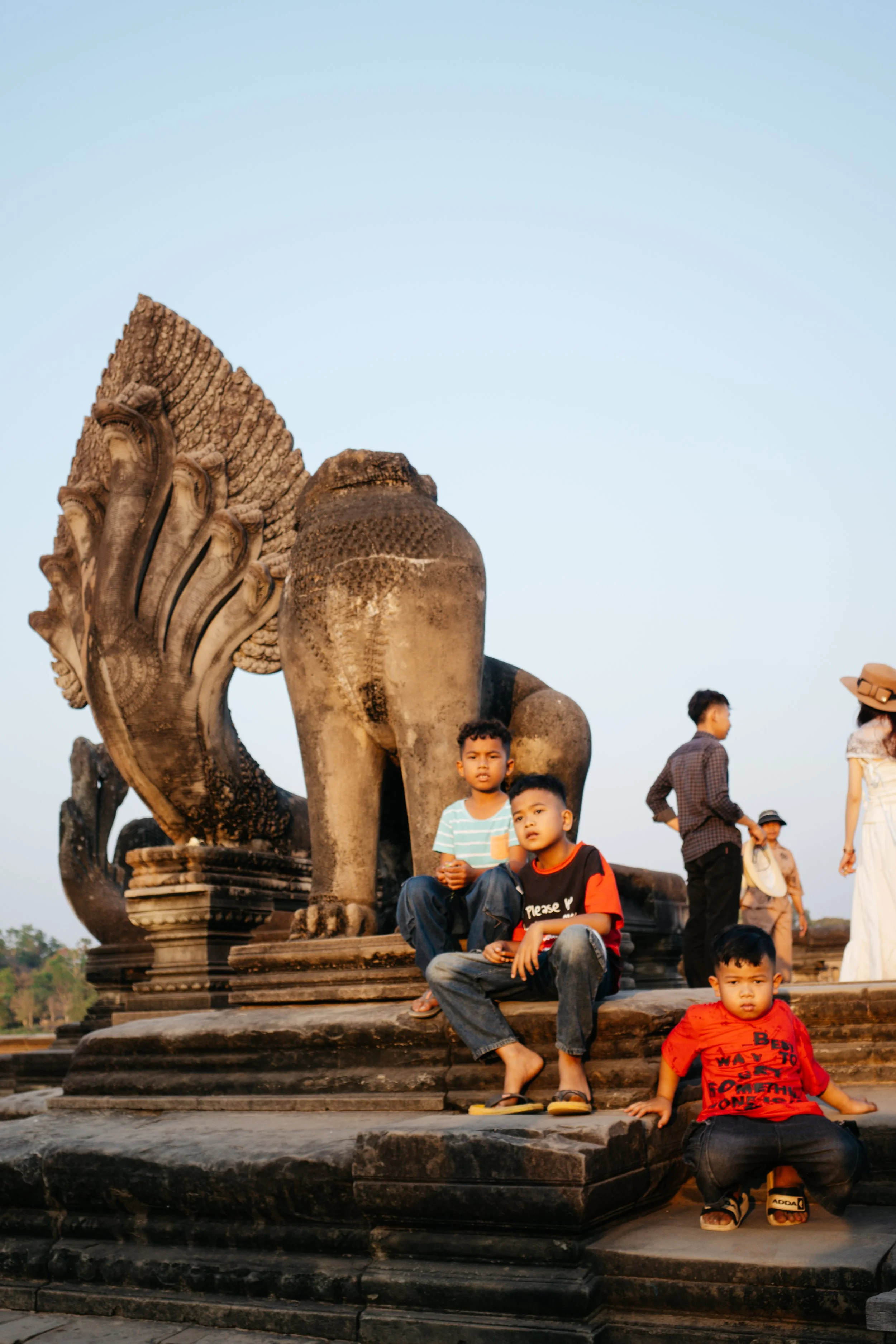 Children at Angkor