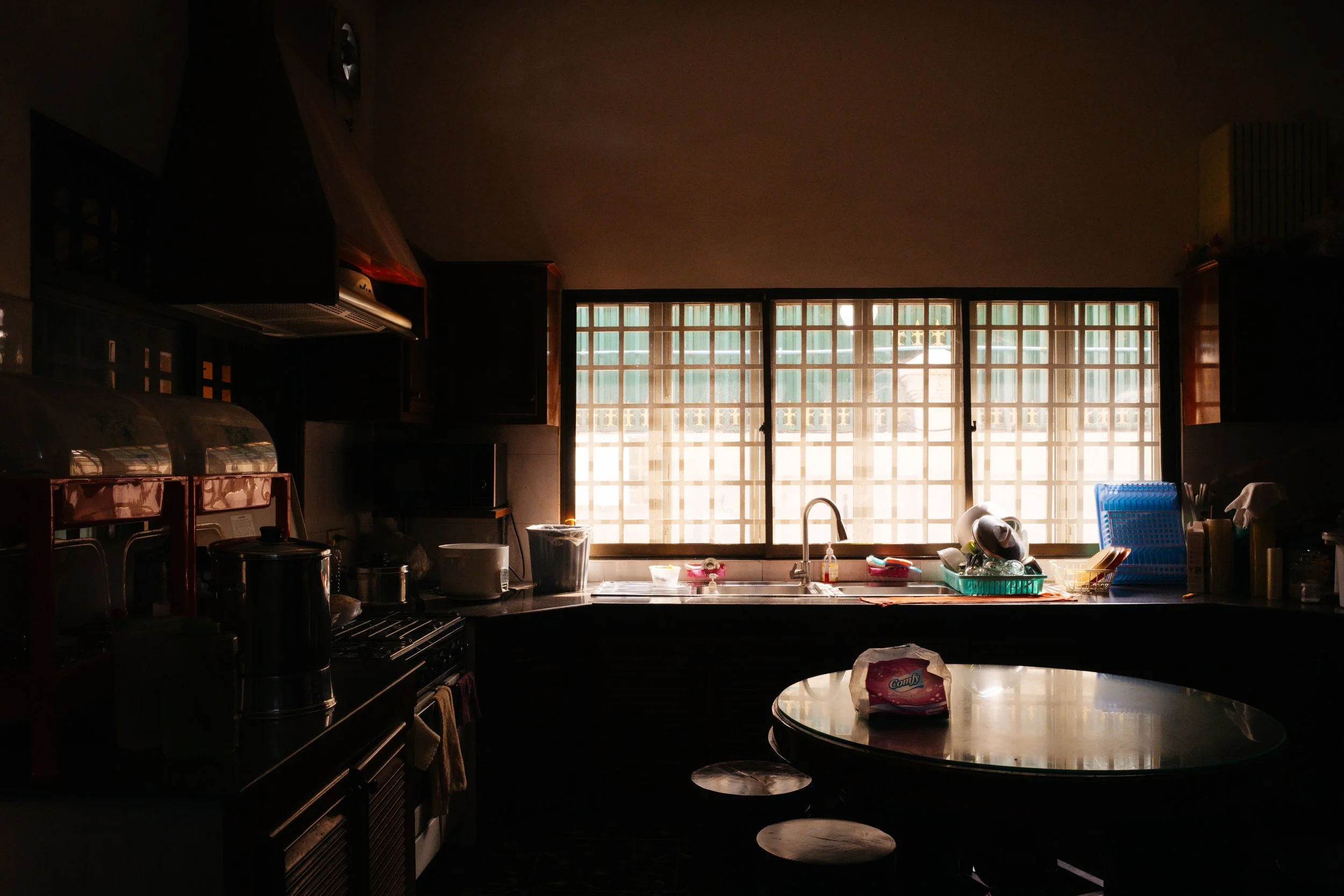 Home kitchen in the morning