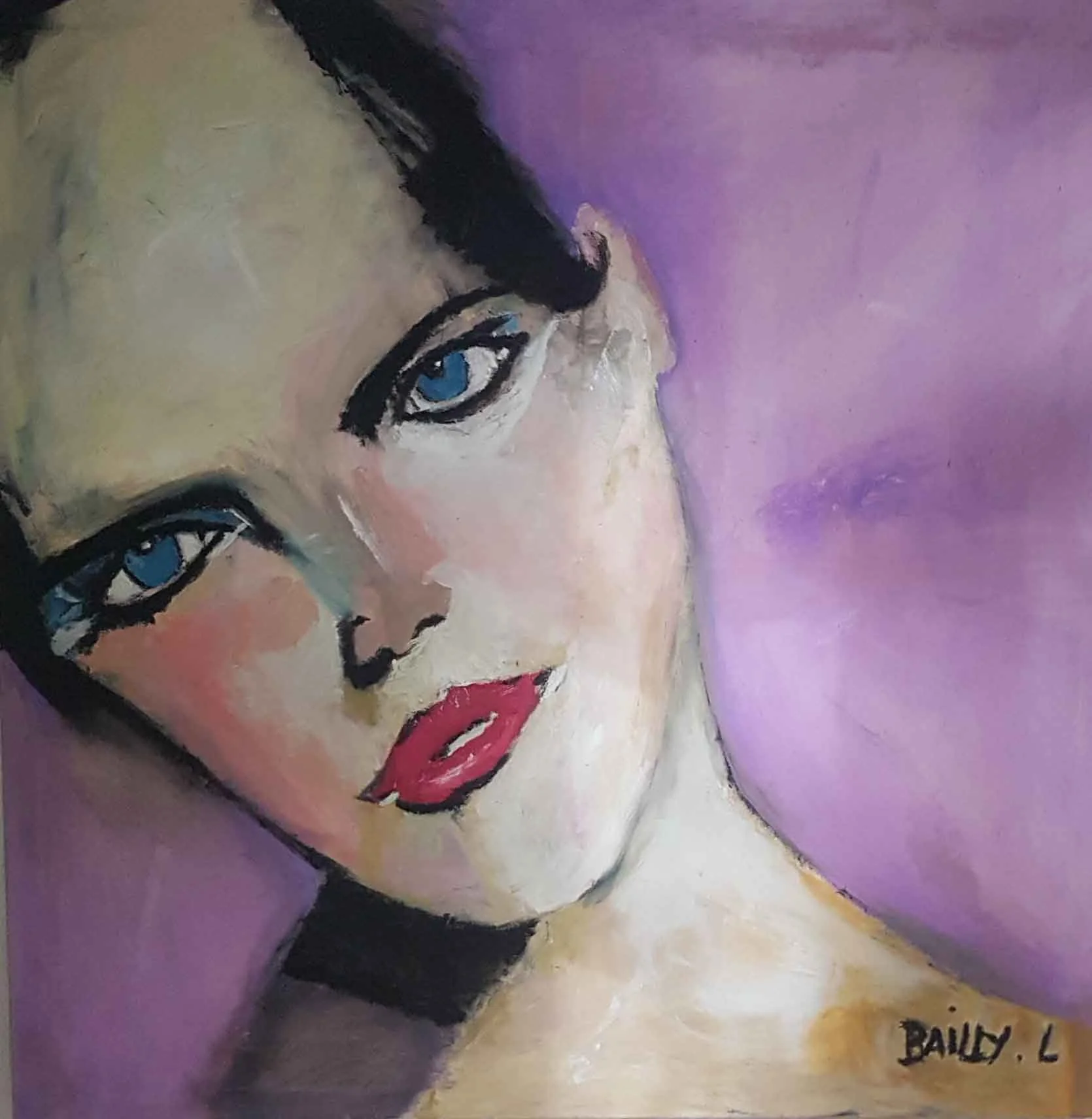Ballet Rose | Oil on Canvas | 100 × 100 cm | 955 USD