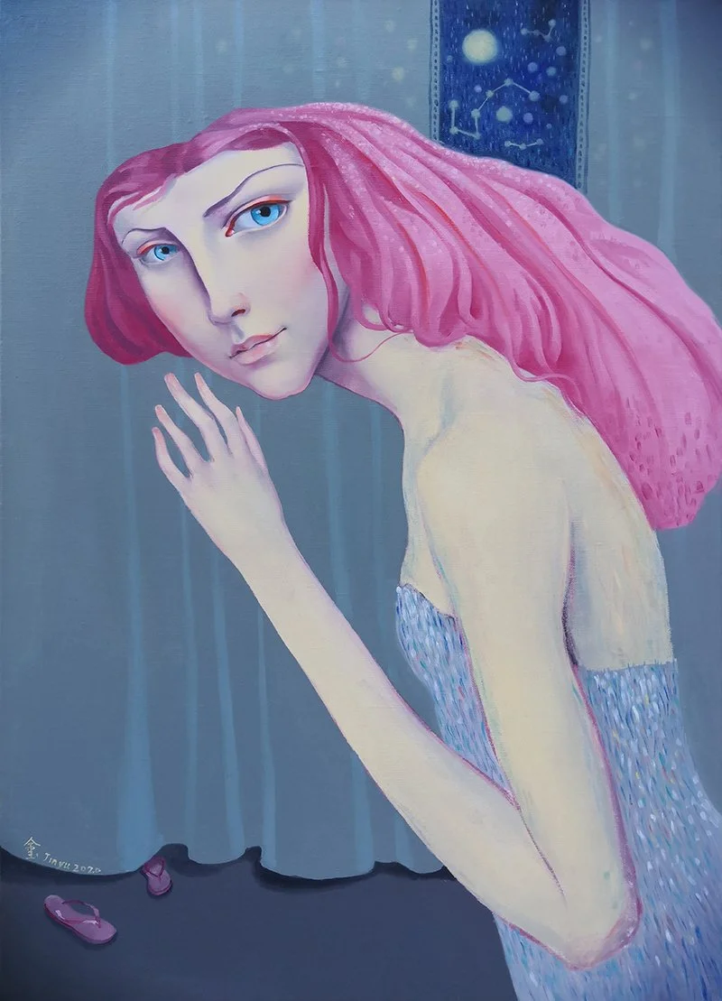 Hide and Seek | 50 x 70 cm | Oil on Canvas | 5900 USD