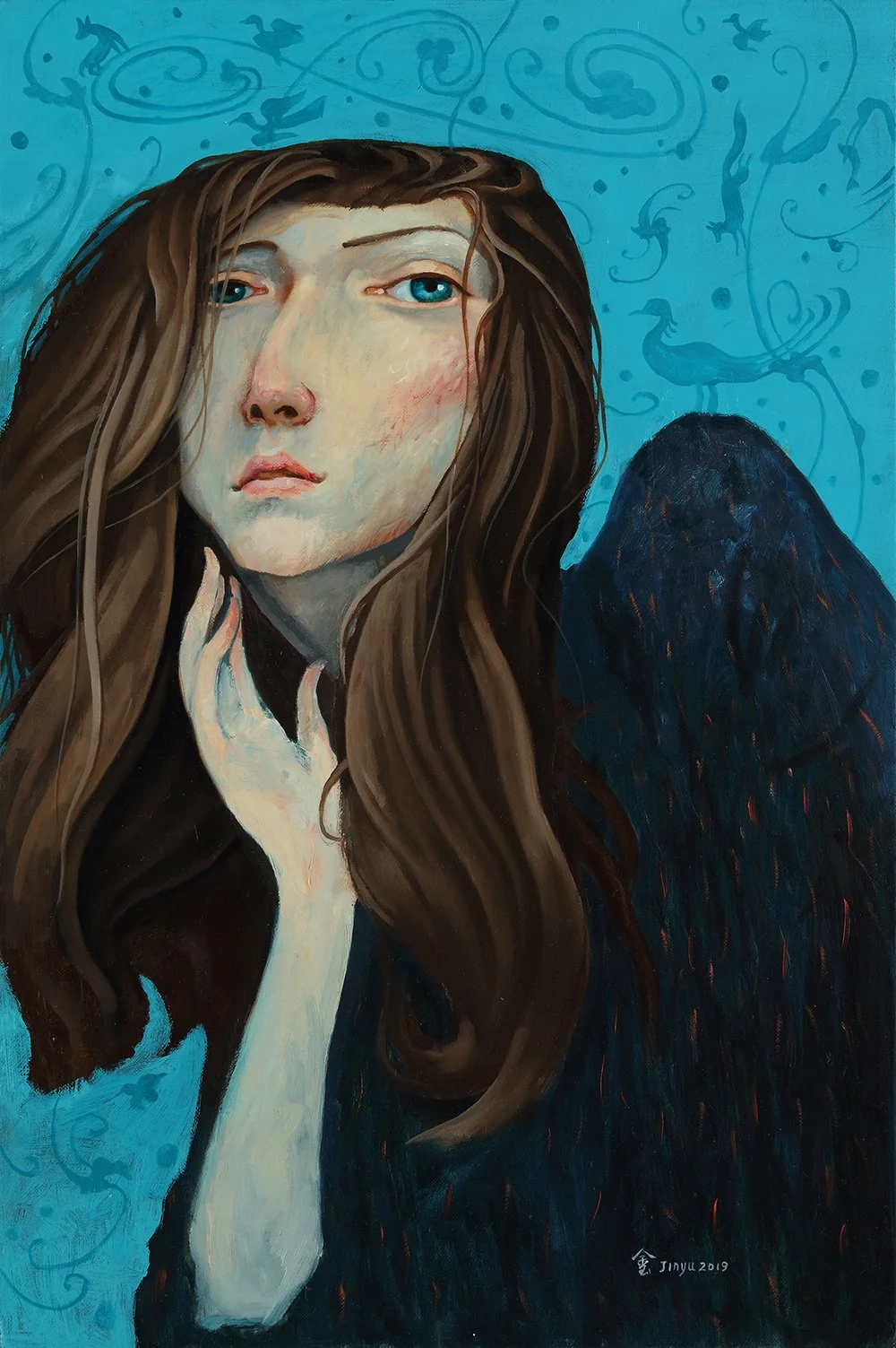 Acacia Bird | 40 x 60 cm | Oil on Canvas | 4400 USD